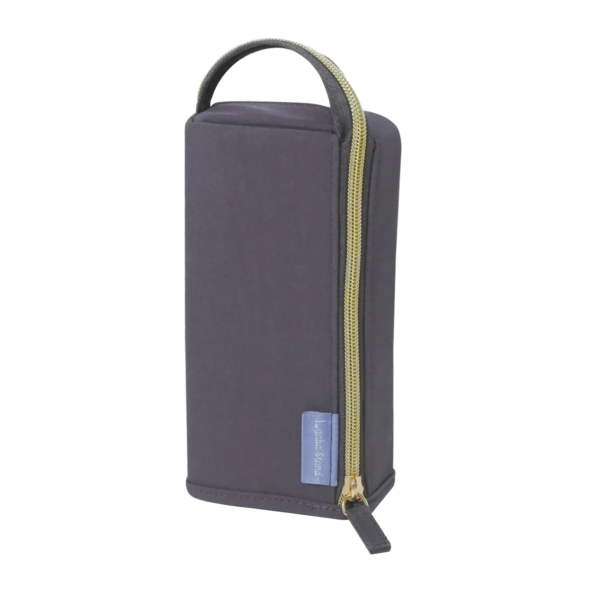 エルガバスタンド ペンケース Lgaba Stand 高校生 中学生 大人 大容量 シンプル 立つ 多機能 仕切り ポケット 収納 持ち手付き たて型 トレー型 軽量 立てて使える 取り出しやすい 筆箱 ペン入れ ポーチ 小物入れ 布 黒 ブラック チャコール グレージュ ライトブルー 水色