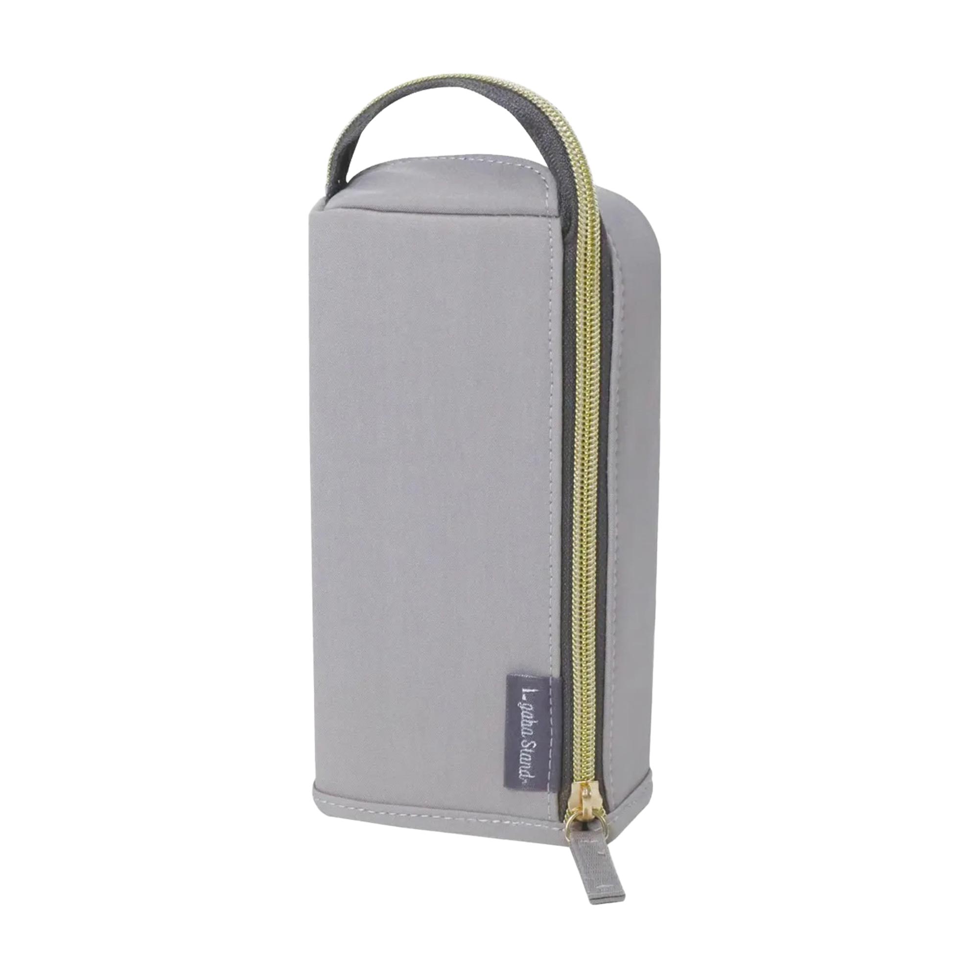 エルガバスタンド ペンケース Lgaba Stand 高校生 中学生 大人 大容量 シンプル 立つ 多機能 仕切り ポケット 収納 持ち手付き たて型 トレー型 軽量 立てて使える 取り出しやすい 筆箱 ペン入れ ポーチ 小物入れ 布 黒 ブラック チャコール グレージュ ライトブルー 水色