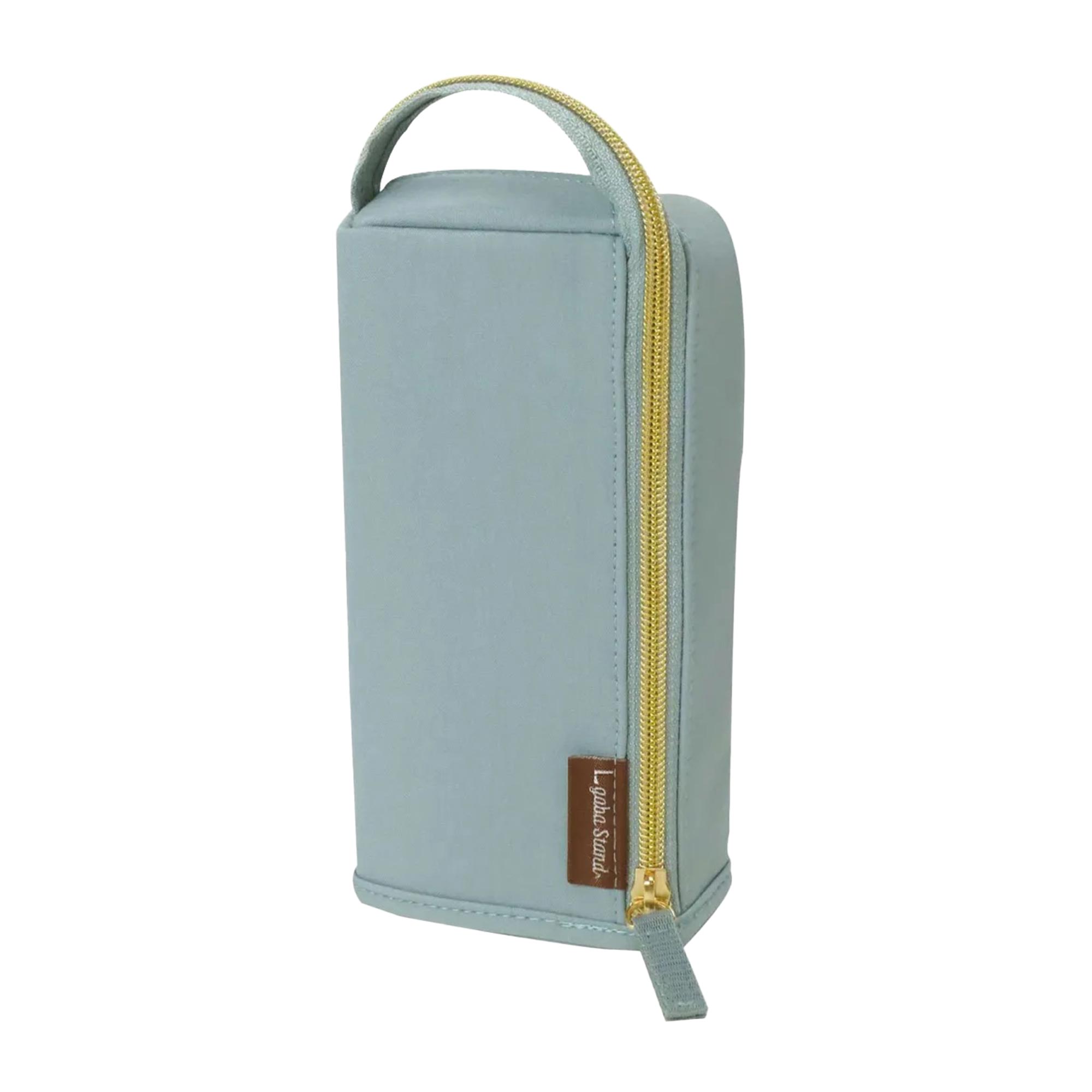 エルガバスタンド ペンケース Lgaba Stand 高校生 中学生 大人 大容量 シンプル 立つ 多機能 仕切り ポケット 収納 持ち手付き たて型 トレー型 軽量 立てて使える 取り出しやすい 筆箱 ペン入れ ポーチ 小物入れ 布 黒 ブラック チャコール グレージュ ライトブルー 水色