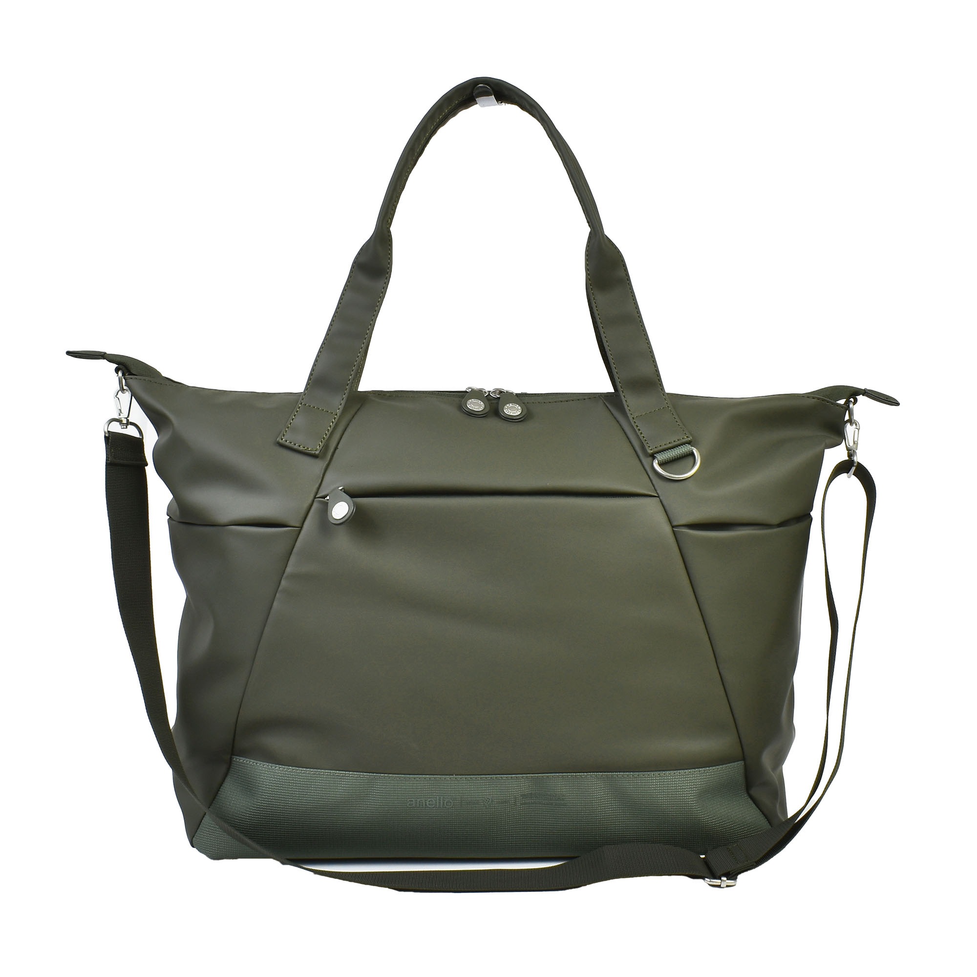 アネロ トートバッグ anello レディース ボストンバッグ 大容量 軽量 2WAY 撥水 耐水 22l トラベルバッグ 旅行バッグ ファスナー付き おしゃれ 大きめ 1泊 2泊 キャリーオン ポケット ショルダー 手提げ メンズ シンプル ビジネス 大人 女性 黒 ブラック グレージュ オリーブ