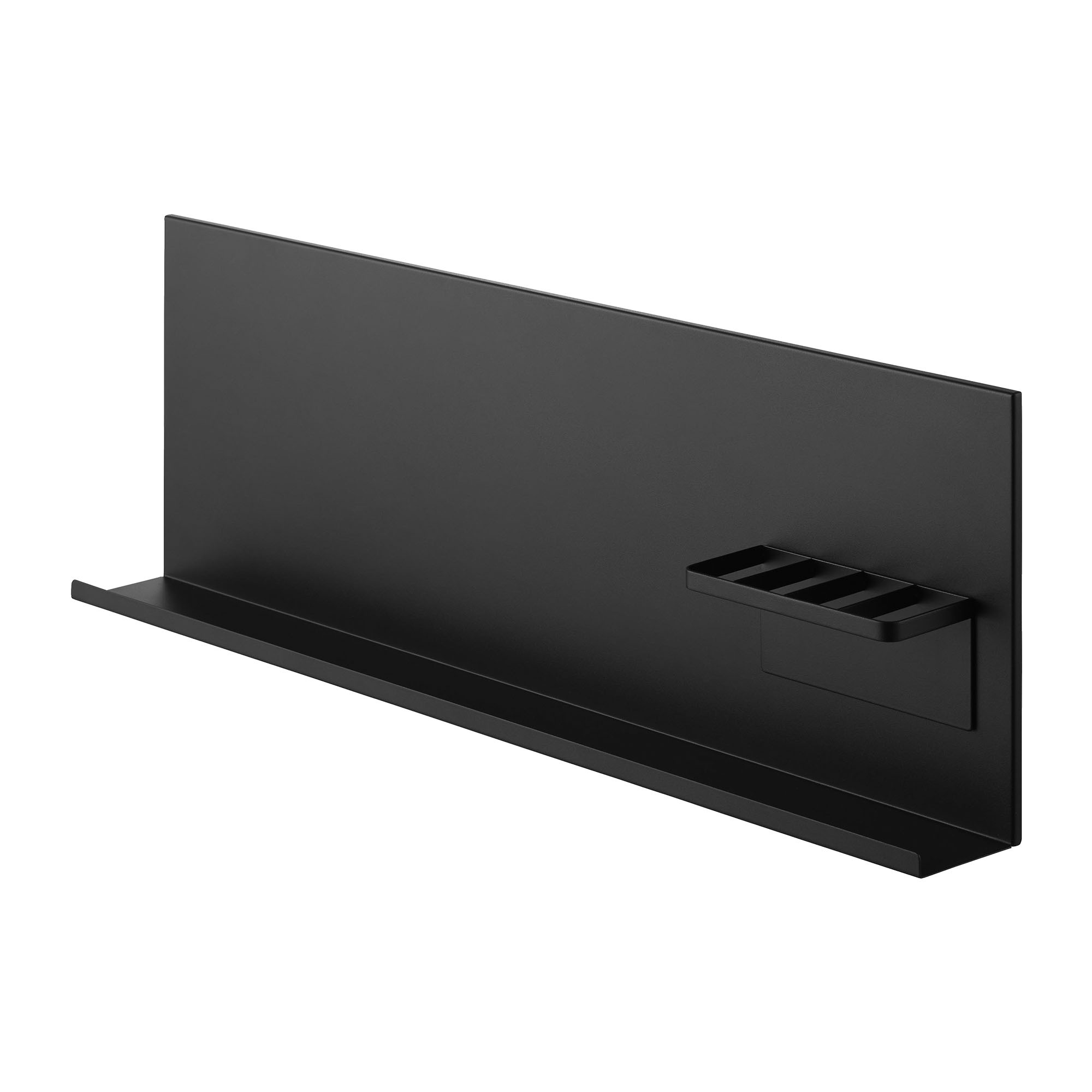 山崎実業 壁付けスチールパネル リモコンホルダー付き タワー tower 公式 10352 10353 ホワイト ブラック スチールパネル マグネットボード おしゃれ シンプル スタイリッシュ 石こうボードピン 木ネジ 石膏ボードピン 壁掛け トレー付き ヘッドボード 壁面収納 整理 便利