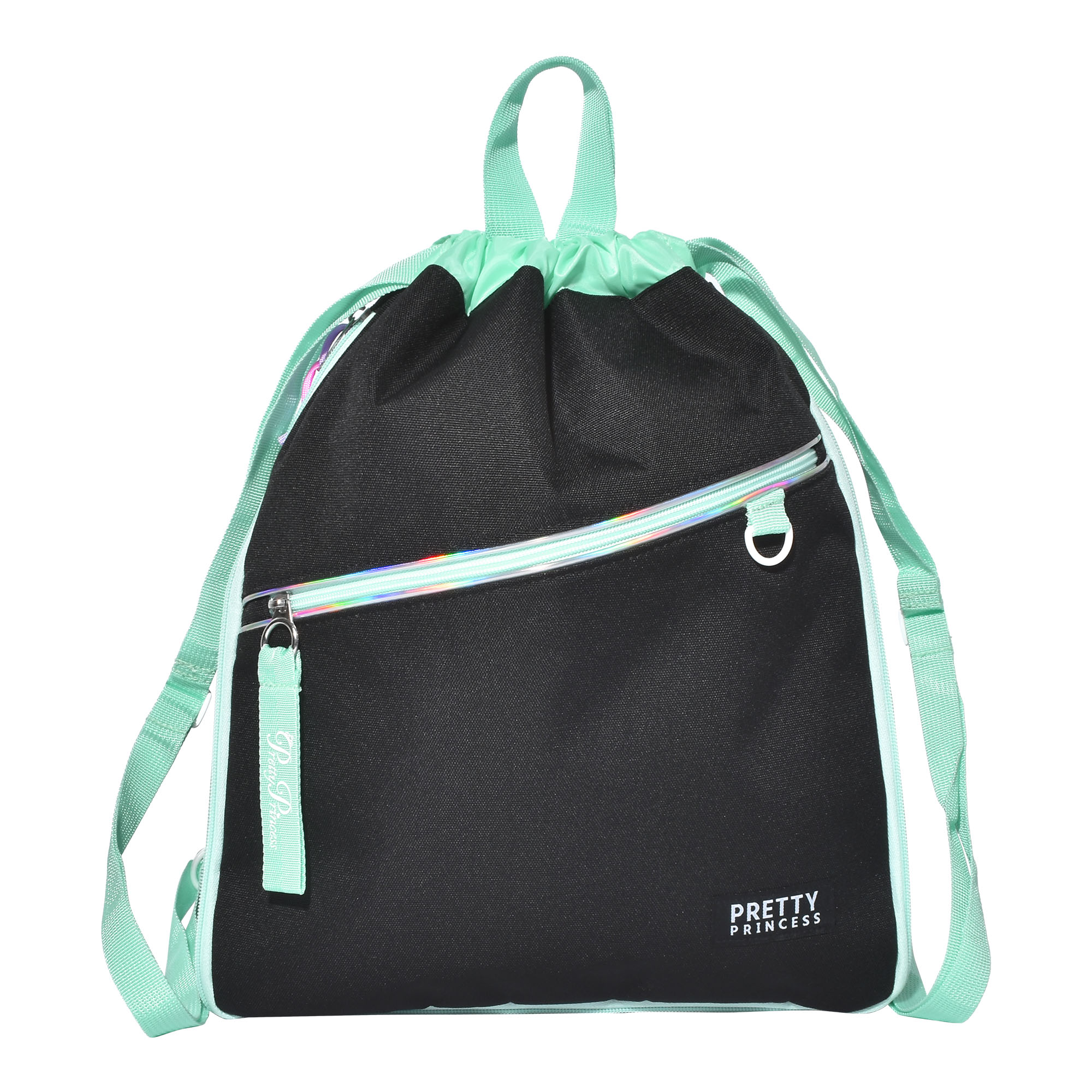 ナップサック 女の子 プリティプリンセス Pritty Princess キッズナップサック かわいい 拡張 広がる マチあり 大容量 キッズ ジュニア A4 2way 着替え 体操服 入れ ラベンダー ミント リュック 遠足 修学旅行 新入学 サブリュック サブバッグ おしゃれ 小学生 低学年 高学年