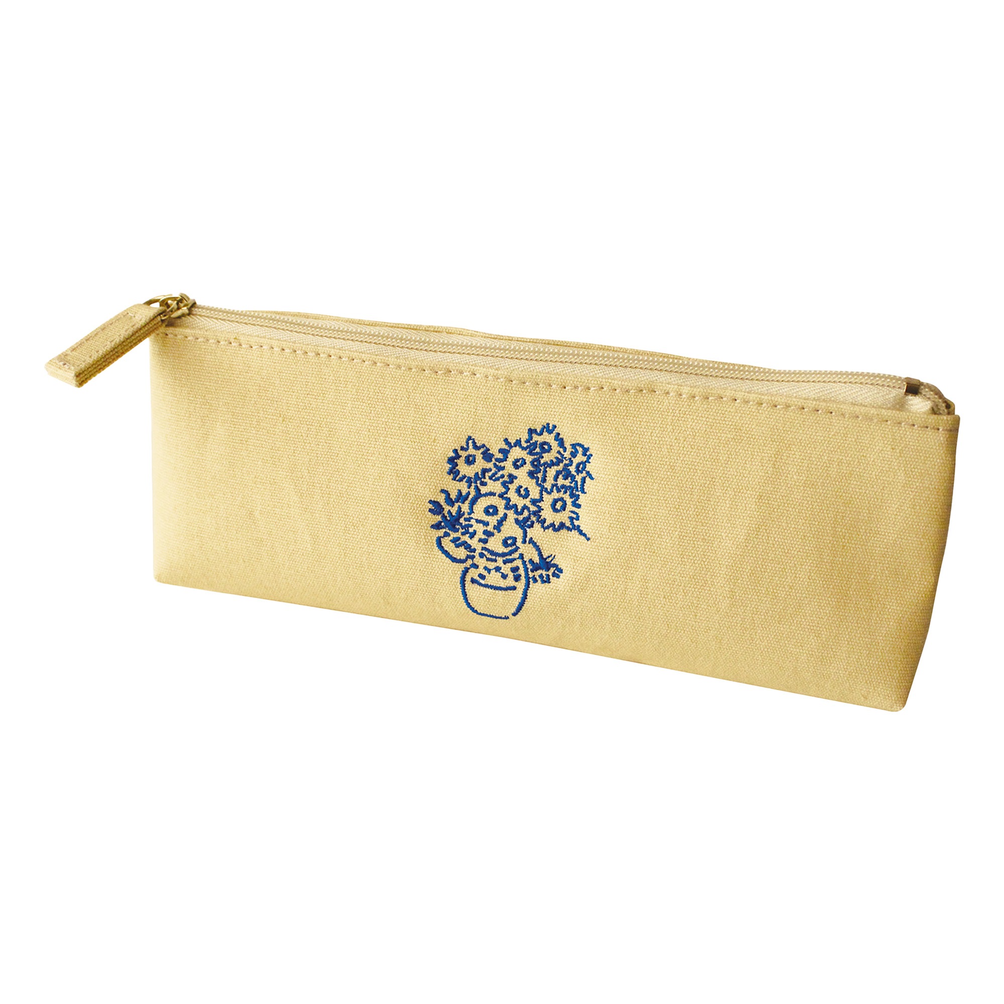 ペンケース 筆箱 大容量 帆布 キャンバスペンケース かわいい おしゃれ 刺繍 絵画 シンプル 大人 レディース 学生 アート フェルメール ゴッホ 名画 matoka マトカ 画家 モチーフ ギフト 文房具 女性 プレゼント 文具 ペンポーチ 北欧風 真珠の耳飾りの少女 ひまわり 青 黄色