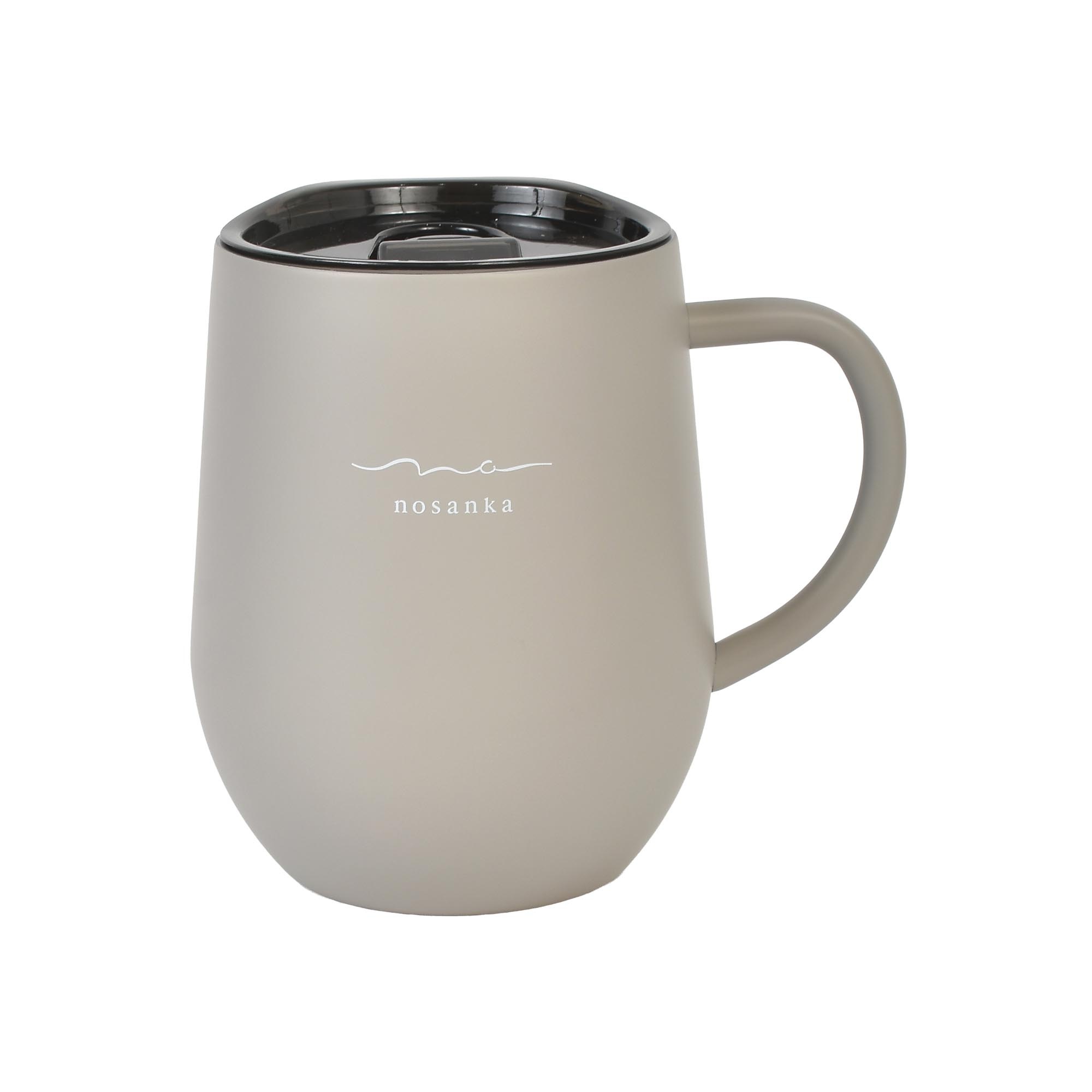 マグカップ nosanka ノサンカ セラミック 保温 保冷 蓋付き 320ml 軽量 ステンレスマグ 真空断熱 持ち運び 洗いやすい おしゃれ シンプル かわいい 蓋つき コーヒー 紅茶 炭酸対応 飲みやすい こぼれない 丸い オフィス アウトドア キャンプ 女性 ギフト 誕生日 プレゼント