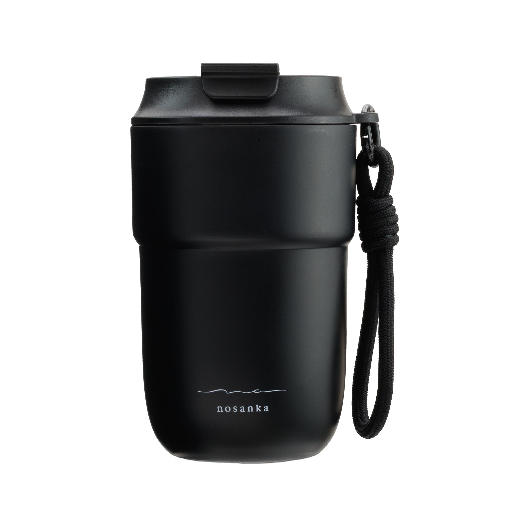 タンブラー セラミック 蓋付き おしゃれ nosanka ノサンカ 保温 保冷 380ml 持ち運び ストラップ付き 洗いやすい 軽量 セラミックタンブラー ステンレス マイボトル 真空断熱 蓋つき コーヒー 紅茶 炭酸対応 こぼれない 飲みやすい 大容量 かわいい オフィス 男性 女性