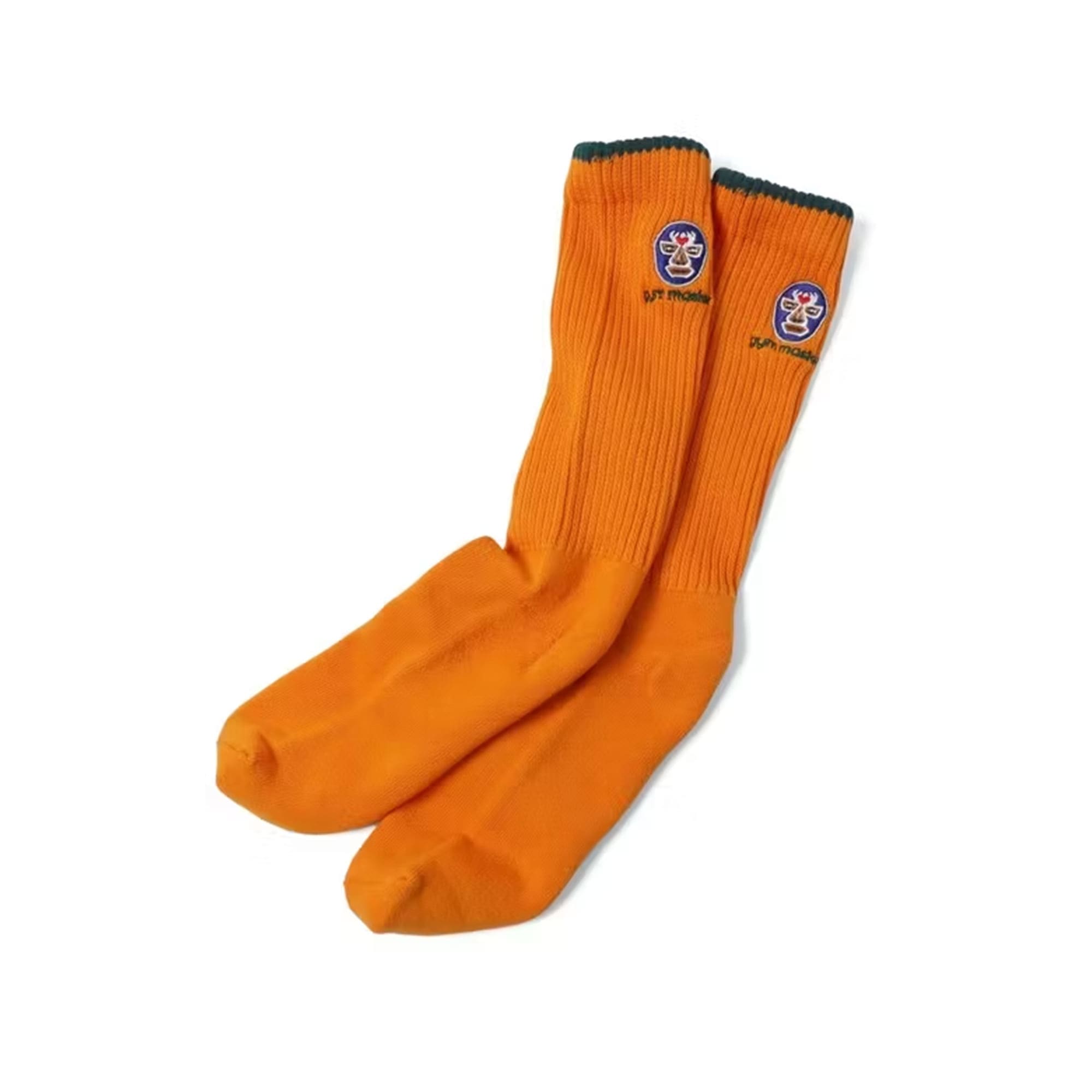 靴下 メンズ レディース ジムマスター gymmaster レスラー おしゃれ 可愛い 抗菌 防臭 G666753 面白い おもしろ 柄 23-25cm 25-27cm ルーズソックス クルーソックス リブソックス ブランド 刺繍 裏パイル 綿 大人 白 ホワイト チャコール グレー オレンジ ターコイズ ブルー