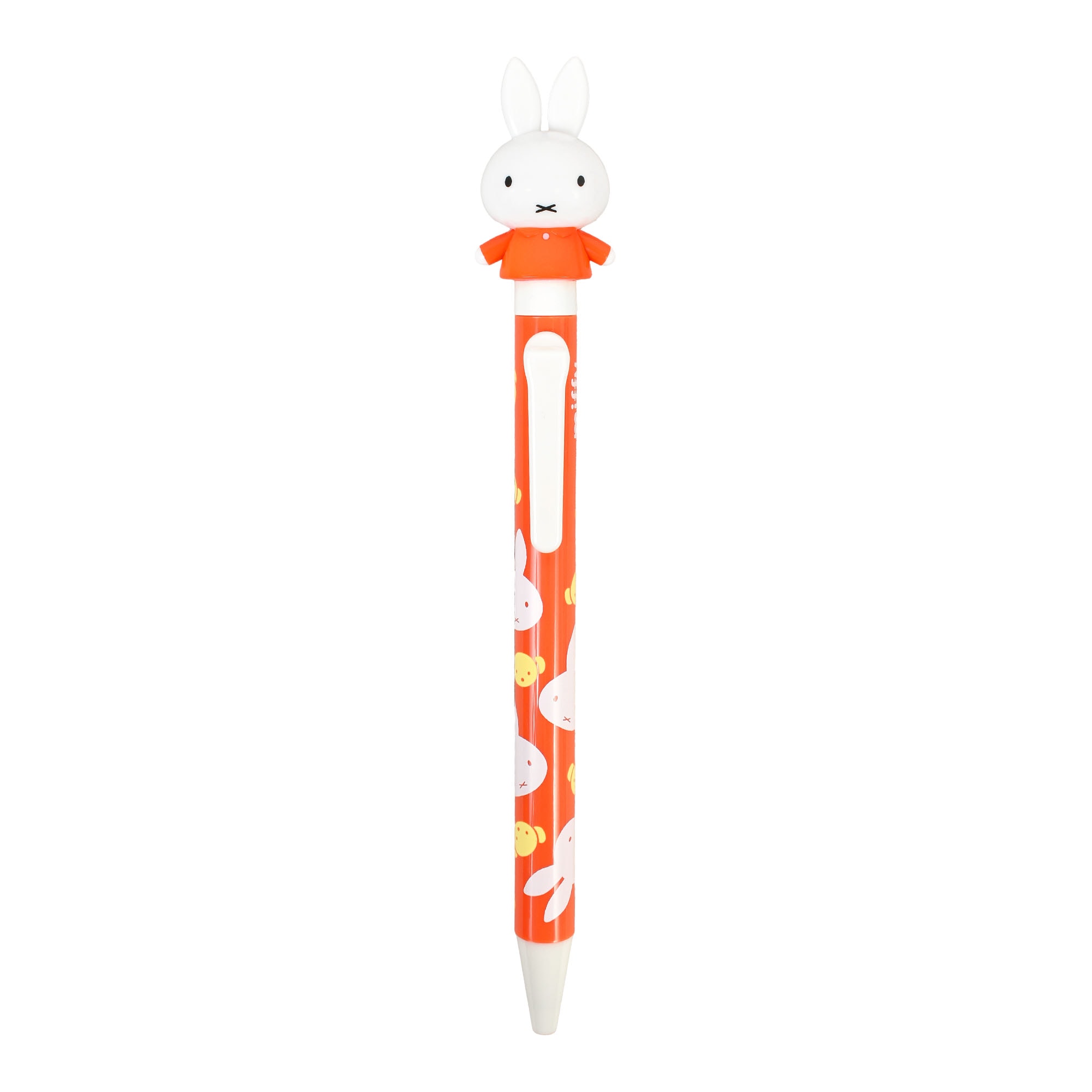 ボールペン ミッフィー miffy キャラクター マスコット付き 動く かわいい 黒 0.7ｍｍ 油性ボールペン ノック式 アクションペン 女性 大人 シンプル おしゃれ ディックブルーナ ボリス うさぎ グッズ 日本製 高校生 中学生 文房具 赤 青 黄色 花柄 プレゼント プチ ギフト