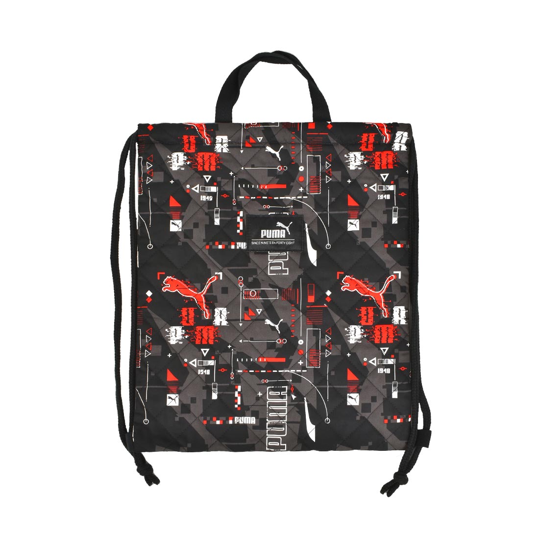 ナップサック プーマ PUMA 男の子 体操服袋 巾着袋 体操着入れ リュックサック 日本製 大容量 キルティング 子供 キッズ スポーツ ブランド 黒 青 紺 赤 ブラック ネイビー ブルー レッド かっこいい 幼稚園 小学生 保育園 軽量 新学期 入園 入学 準備 通学 通園 一年生 防災