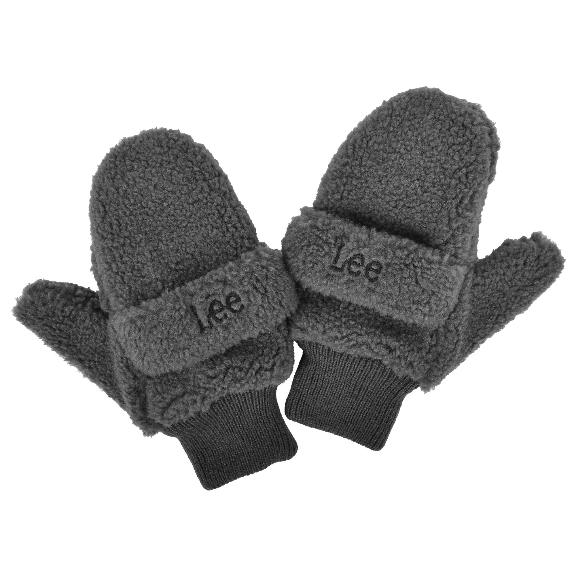 手袋 キッズ 女の子 ミトン ボア もこもこ 裏ボア Lee リー 子供 指なし S 暖かい 冬 アウトドア 通学 防寒 おしゃれ かわいい グローブ スマホ 対応 2way 誕生日 プレゼント クリスマス 女子 小学生 ジュニア 大人 ベージュ グレー ブルー アイボリー ピンク ボアグローブ