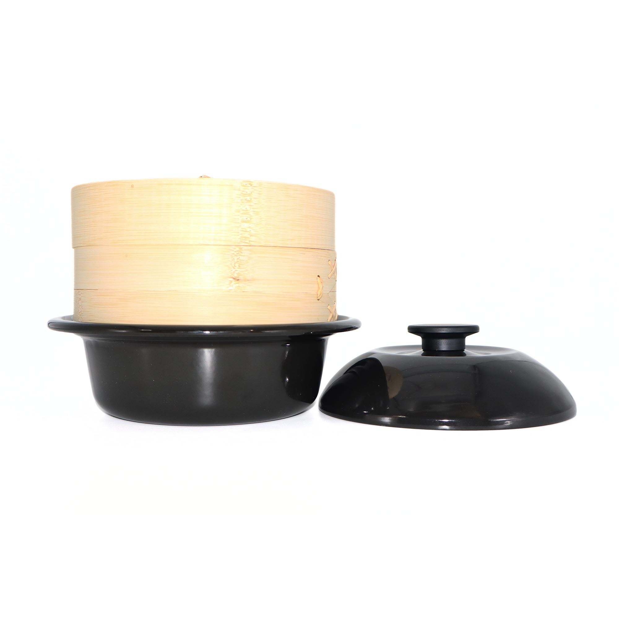 せいろ蒸し器 鍋セット ココナベ 野田琺瑯 小 大 19cm 21cm せいろセット IH対応 ガス対応 鍋付き 琺瑯鍋 ホーロー鍋 蒸篭 竹 1人 2人用 湯豆腐 温野菜 肉まん オーブン対応 取っ手なし 食器 日本製 黒 白 ギフト プレゼント 新生活 一人暮らし 簡単 健康 料理 調理