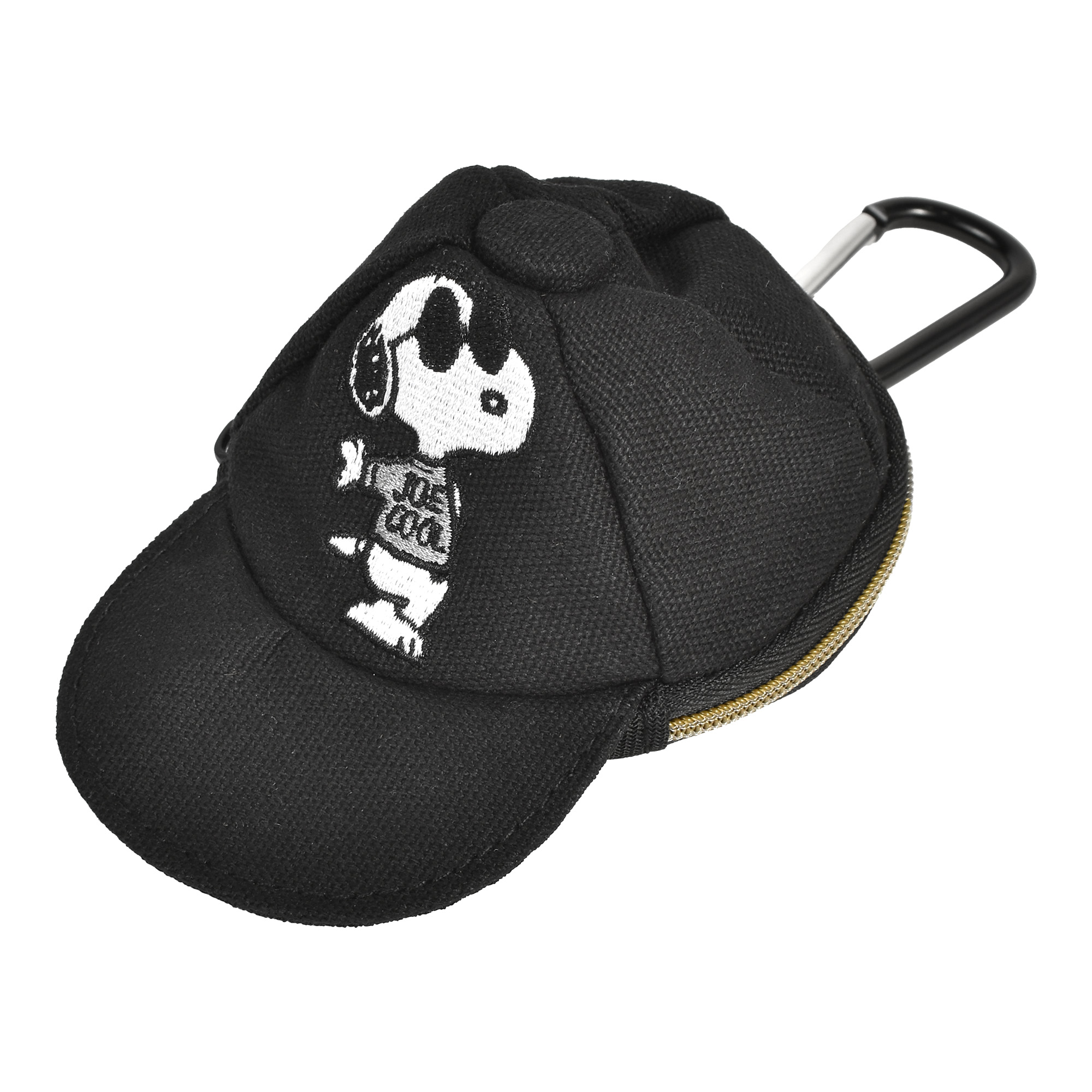 スヌーピー ポーチ SNOOPY 小物入れ イヤホンケース コインケース カラビナ付き ミニポーチ キャラクター グッズ 女子 男子 帽子型 ワイヤレスイヤホン 小銭入れ キーホルダー かわいい おしゃれ レディース メンズ コンパクト バッグチャーム 鍵 コスメ キャップ型 バケハ型