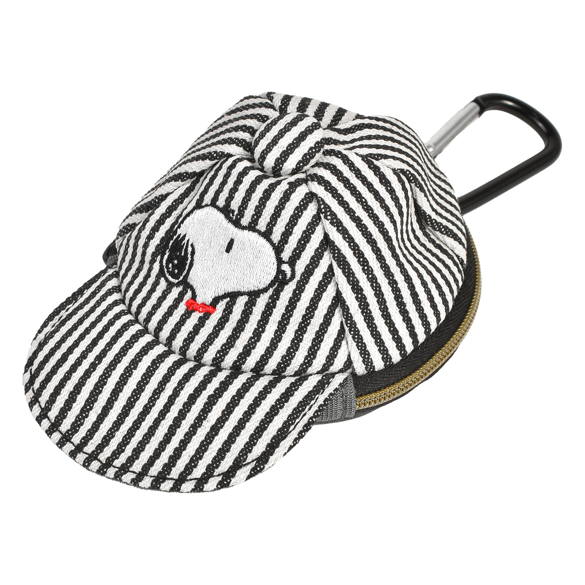 スヌーピー ポーチ SNOOPY 小物入れ イヤホンケース コインケース カラビナ付き ミニポーチ キャラクター グッズ 女子 男子 帽子型 ワイヤレスイヤホン 小銭入れ キーホルダー かわいい おしゃれ レディース メンズ コンパクト バッグチャーム 鍵 コスメ キャップ型 バケハ型