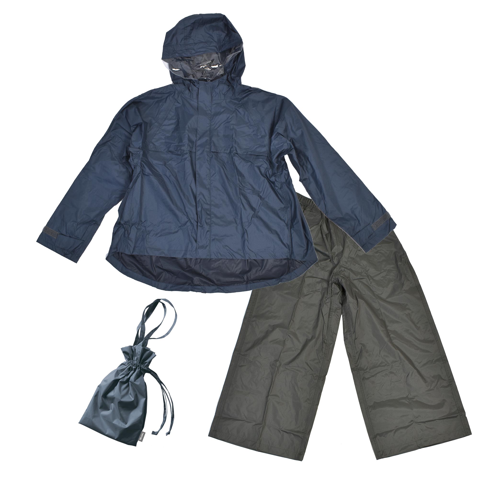 レインコート レディース マック Makku 自転車 上下セット 可愛い きれいめ おしゃれ AS-620S 大人 女性 高校生 ママ 通勤 通学 リュック 対応 ヘルメット 回転 フード 顔濡れない つば付き 軽量 セパレート 耐水圧 透湿 10000mm 防水 撥水 収納袋付き レインスーツ ズボン