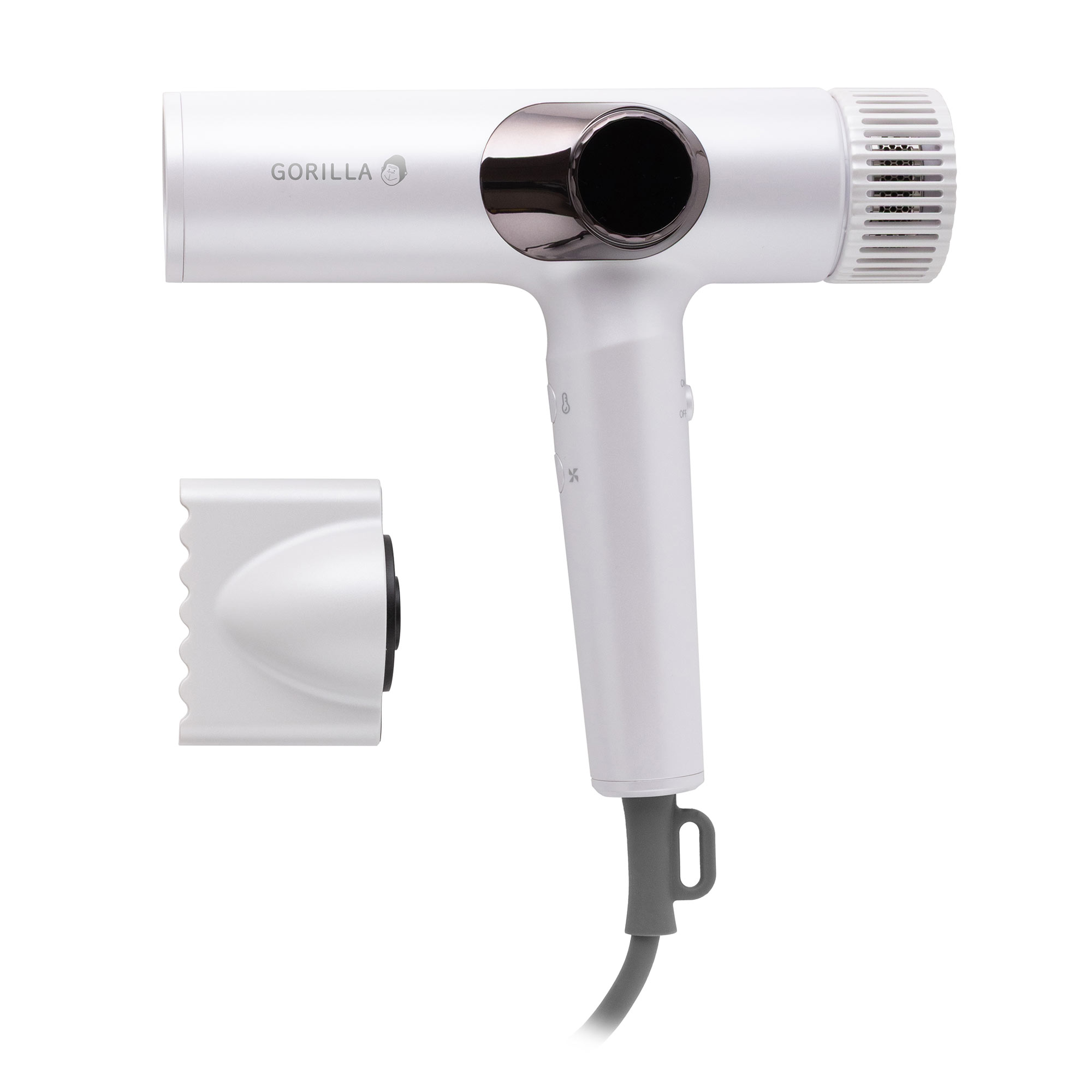 ドライヤー 大風量 ゴリラのひとふき DOSHISHA ドウシシャ 速乾 1200W マイナスイオン 軽い 軽量 コンパクト スリム 1年保証 時短 風量 最強 強い 温風 冷風 交互 温度調整 低温 高温 GRD-2501 ヘアドライヤー ヘアケア 美容家電 誕生日 クリスマス プレゼント ギフト