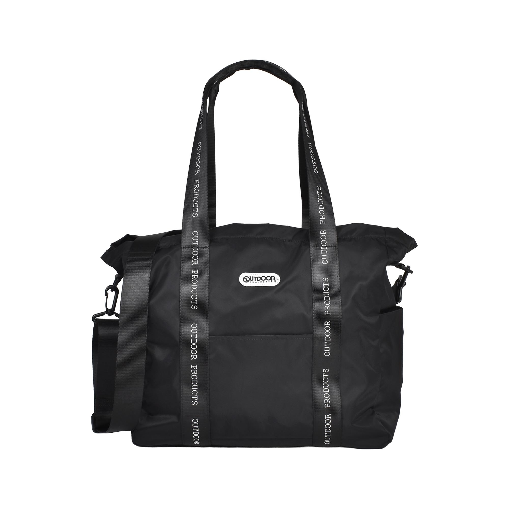 トートバッグ アウトドアプロダクツ OUTDOOR PRODUCTS レディース ショルダーバッグ 大きめ ファスナー付き おしゃれ 軽い 2way 大容量 A4 B4 28L ナイロン 肩掛け 斜めがけ マザーズバッグ 鞄 カバン シンプル 上品 通勤 通学 旅行 一泊 黒 ブラック ベージュ 22469152