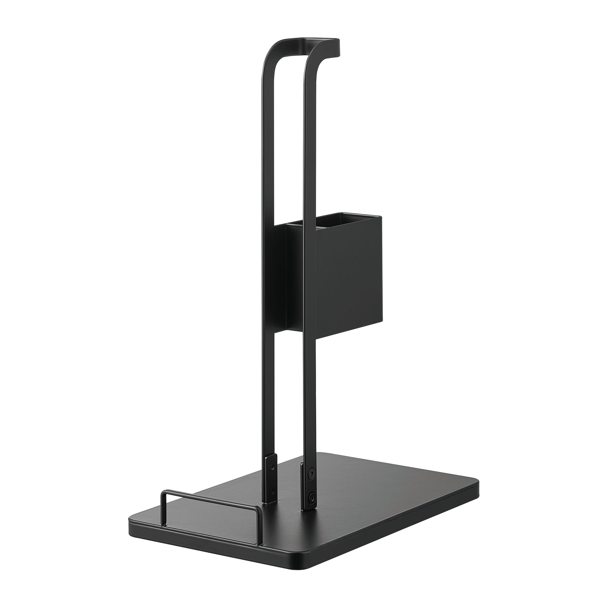 山崎実業 スティッククリーナー紙パック＆充電器収納スタンド タワー tower 公式 10260 10261 ホワイト ブラック 掃除機スタンド クリーナースタンド マキタ コードレスクリーナー スタンド おしゃれ 収納 立て掛け 立てかけ スティック型 省スペース ダイソン 白 黒