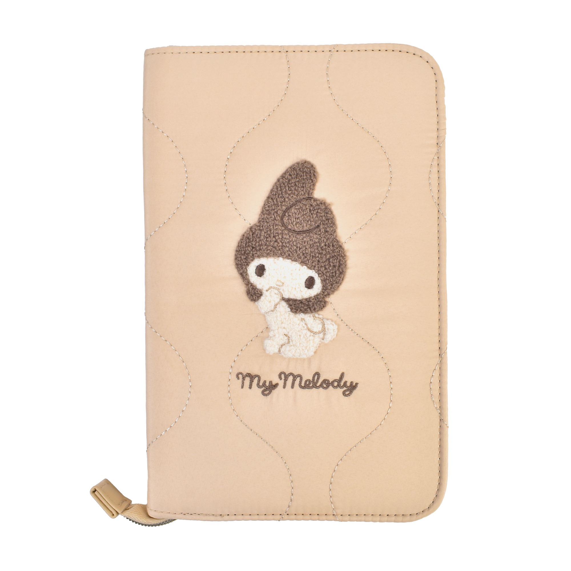 マルチケース サンリオ 通帳 母子手帳 キャラクター マイメロ キティ キキララ お薬手帳 かわいい パスポート 入れ ファスナー お金 家計管理 マルチポーチ カード ケース 保険証 診察券 通院 縦型 大容量 整理 大きめ A5 小銭入れ おしゃれ サガラ 刺繍 ナチュラル ベージュ