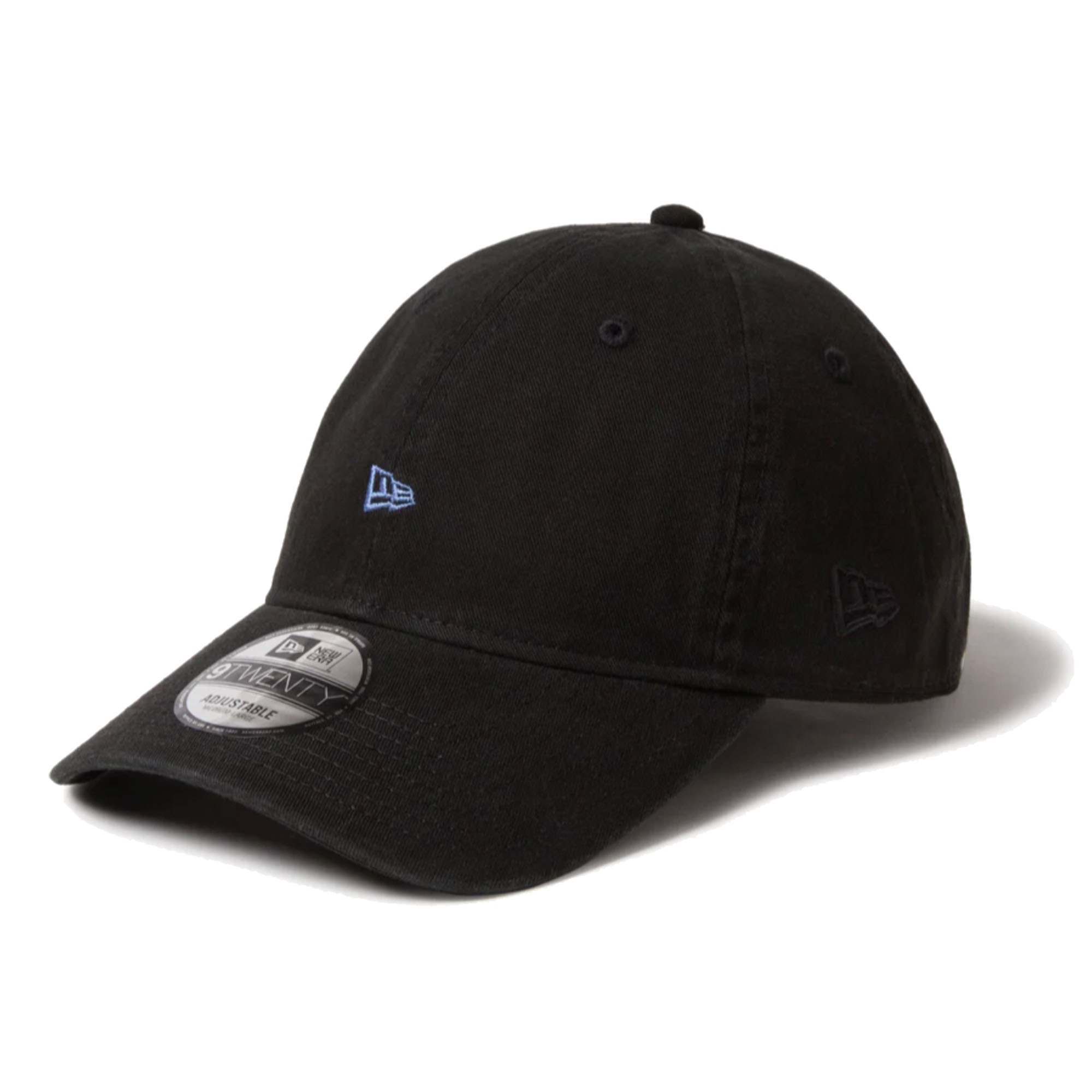 帽子 ニューエラ 9tewnty ミニロゴ キャップ NEWERA new era レディース メンズ おしゃれ ベースボールキャップ シンプル 無地 フラッグ ロゴ 小さい 黒 ブラック ブルー ブランド 正規品 14668035 14668036 サイズ調整 綿 コットン 柔らかい UVカット オールシーズン 定番