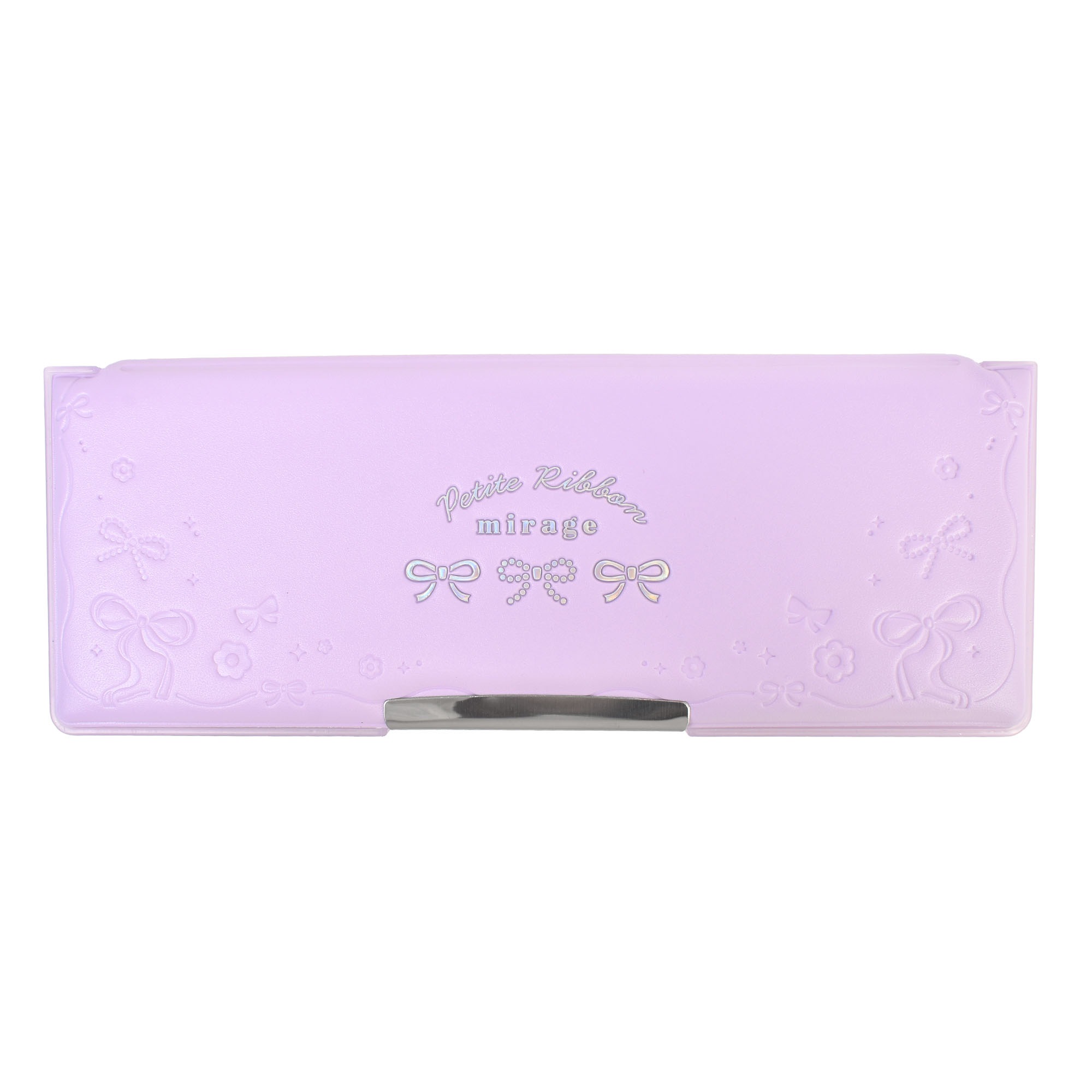 筆箱 両面開き 女の子 小学生 子供 小学 一年生 箱型 ペンケース 筆入れ かわいい おしゃれ シンプル 無地 リボン オーロラ パープル ブルー 水色 紫 軽い ふで箱 鉛筆削り 時間割表 名前カード 小学校 1年生 低学年 卒園 入学 祝い 新入学 新学期 準備 キッズ 子ども 文房具