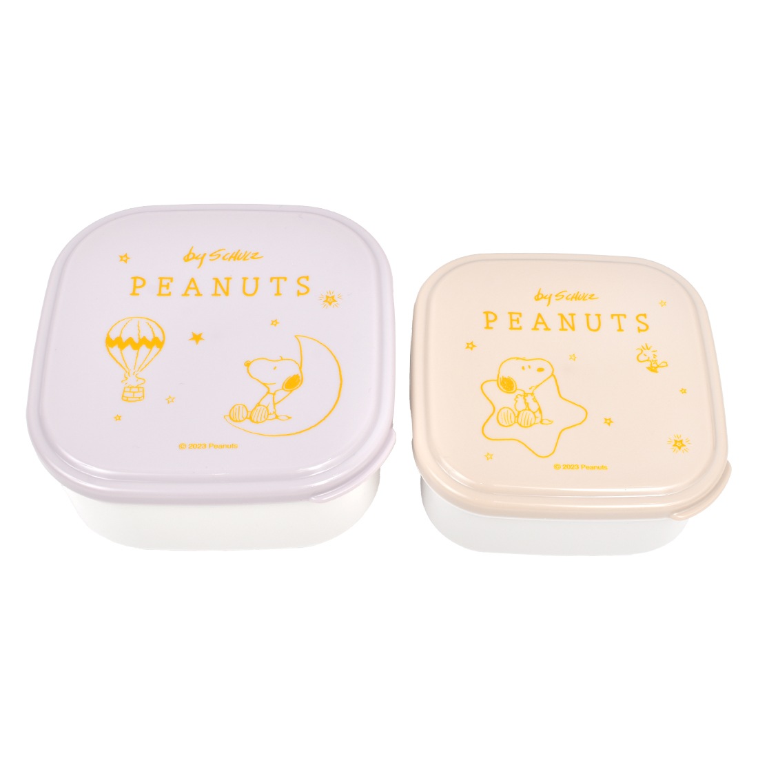 シール容器 スヌーピー ちいかわ モフサンド お弁当箱 2個セット 入れ子式 OSK オーエスケー ランチボックス レンジ対応 日本製 抗菌 子供 大人 女子 男子 小学生 中学生 高校生 コンパクト 収納 おかず入れ デザート入れ SNOOPY mofusand キャラクター かわいい 通勤 通学