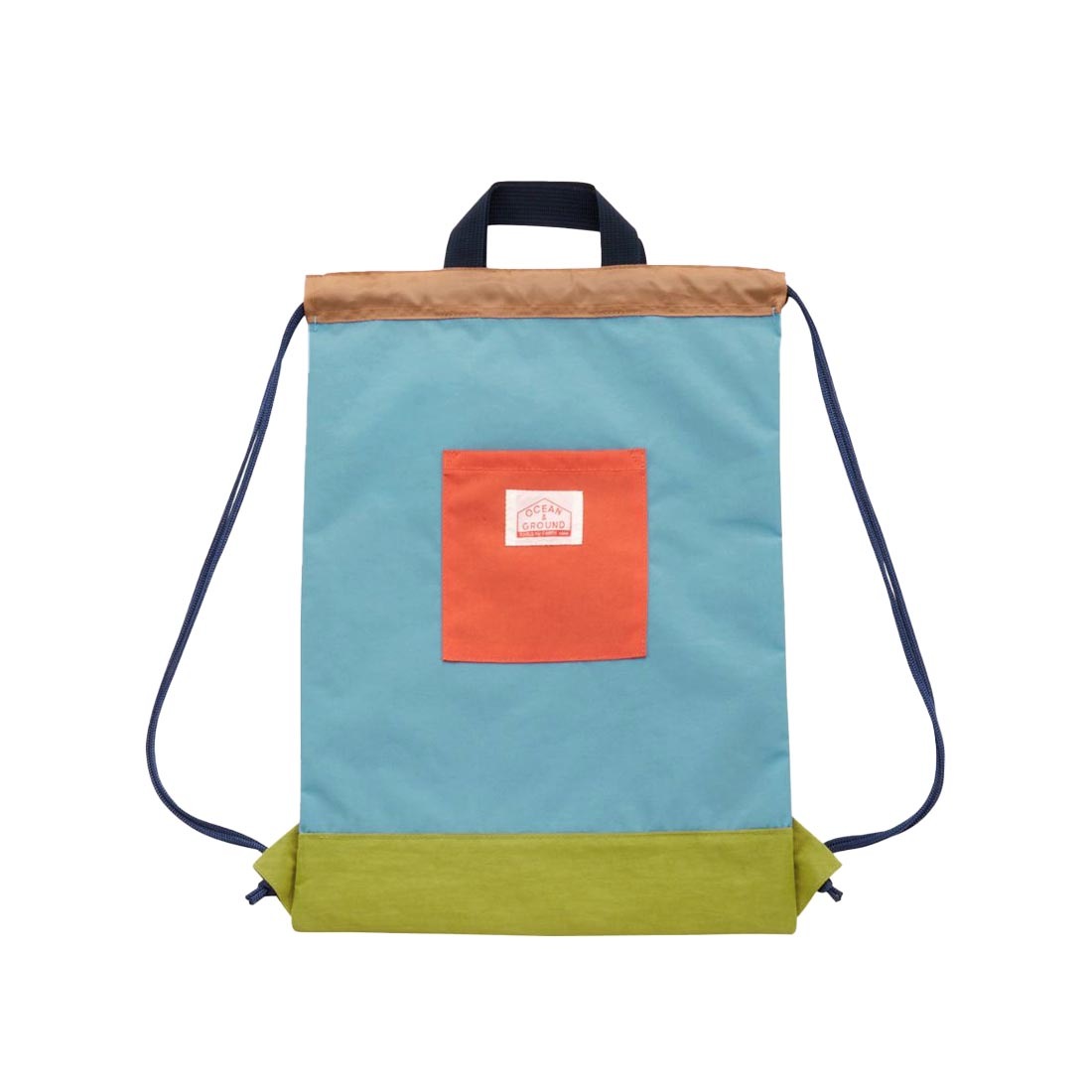 ナップサック 小学校 OCEAN＆GROUND オーシャンアンドグラウンド MULTI 4645905 女の子 男の子 小学生 低学年 子ども 体操服入れ 体操着袋 着替え袋 巾着 おしゃれ かわいい ナイロン 丈夫 軽量 通学 入学 準備 ナップザック おけいこバッグ サブバッグ 遠足 保育園 幼稚園