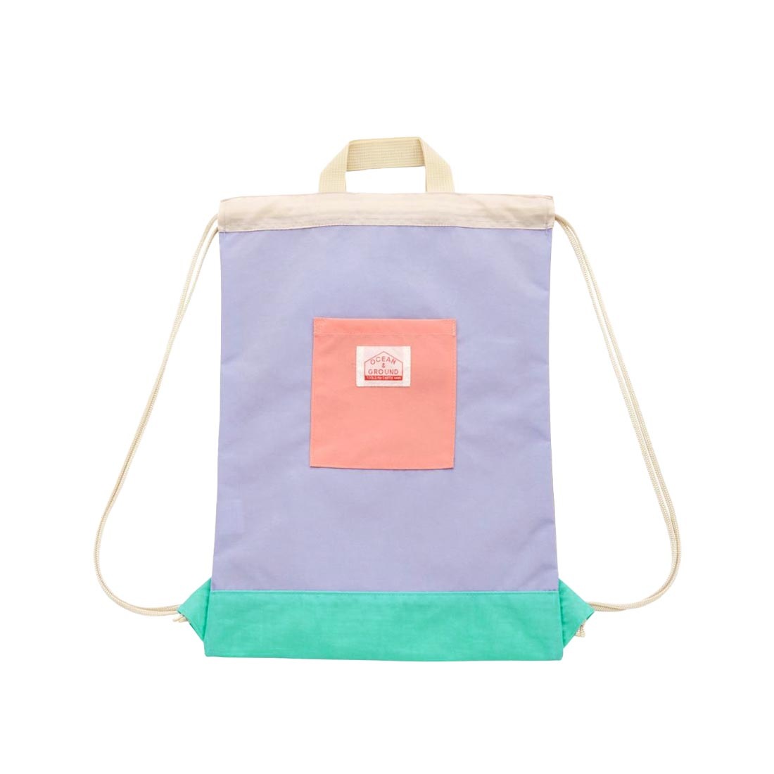 ナップサック 小学校 OCEAN＆GROUND オーシャンアンドグラウンド MULTI 4645905 女の子 男の子 小学生 低学年 子ども 体操服入れ 体操着袋 着替え袋 巾着 おしゃれ かわいい ナイロン 丈夫 軽量 通学 入学 準備 ナップザック おけいこバッグ サブバッグ 遠足 保育園 幼稚園