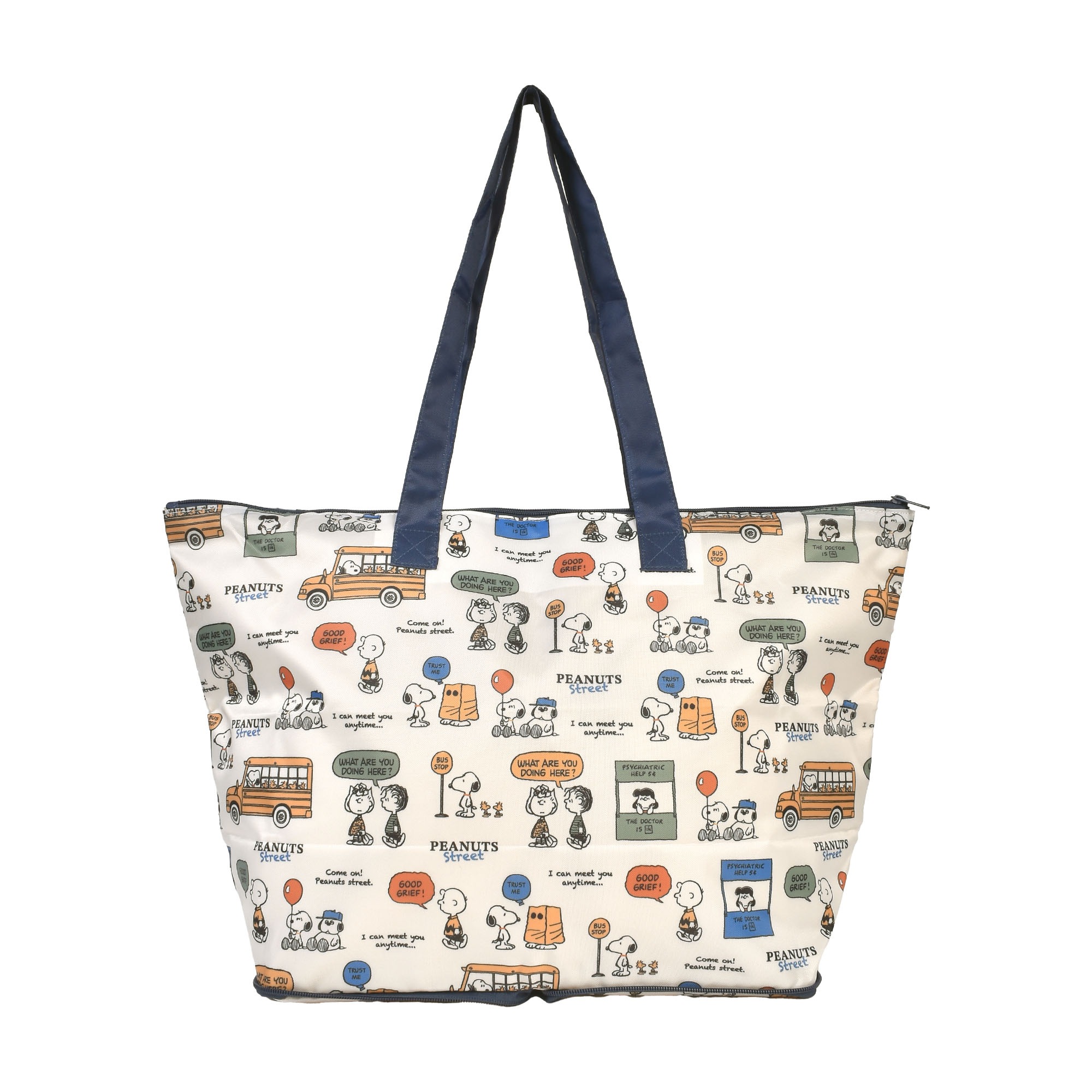 折りたたみ ボストンバッグ スヌーピー SNOOPY 折り畳み 大容量 軽量 旅行 サブバッグ トラベル 荷物 買い物 かばん 大きめ 21L 折りたたみバッグ おしゃれ かわいい コンパクト キャリーオン エコバッグ 予備 マチ広 底板付き キャラクター グッズ キャリーケース 取り付け