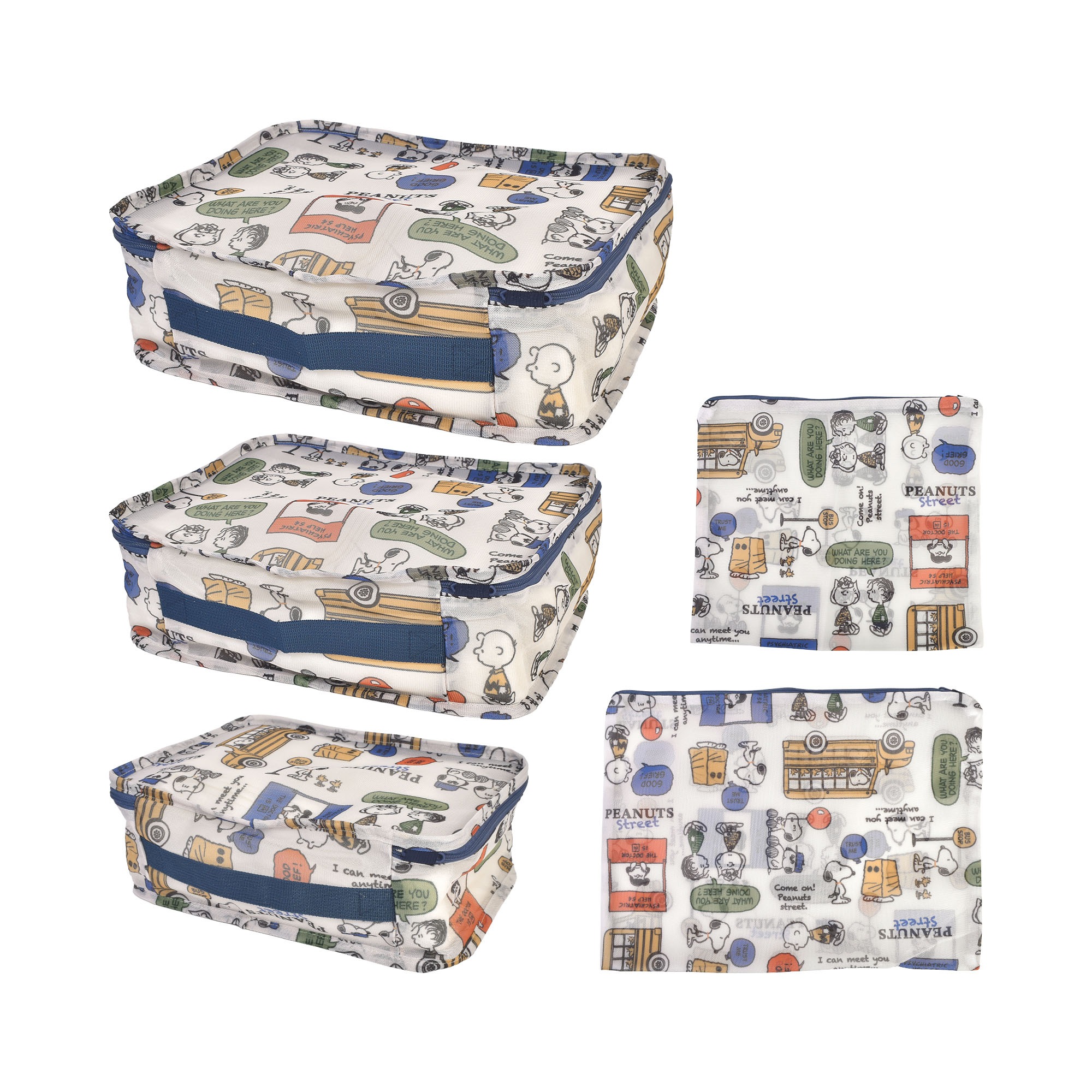 トラベルポーチ 5点 セット スヌーピー ムーミン SNOOPY メッシュ かわいい 旅行グッズ 洗濯可能 大容量 衣類 服 下着 収納 仕分け 整理整頓 旅行用 洗濯ネット 兼用 キャラクター ピーナッツ PEANUTS MOOMIN レディース 女性 パッキング 収納袋 コンパクト 温泉 ジム 出張