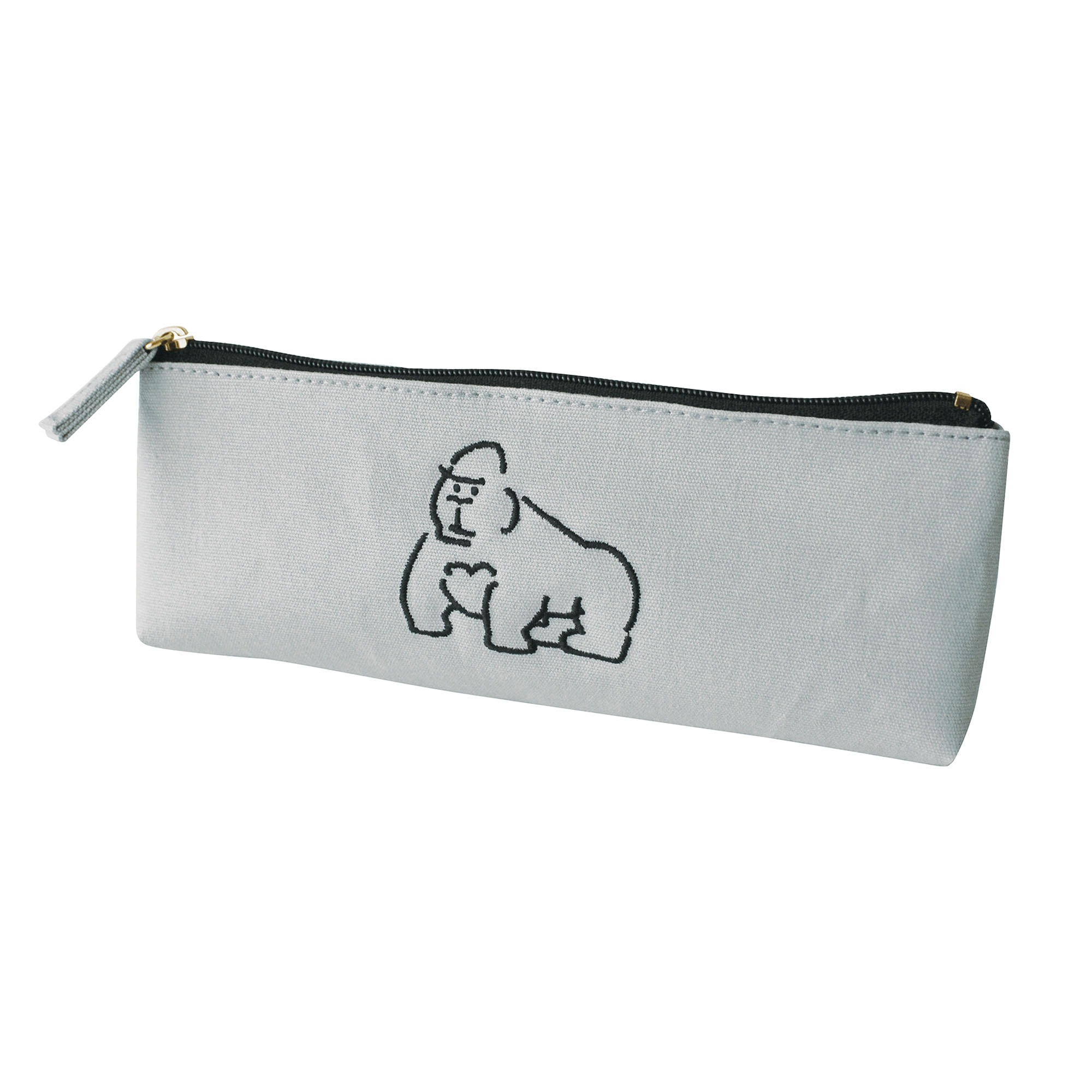 ペンケース 筆箱 大容量 帆布 キャンバスペンケース かわいい おしゃれ シンプル 犬 猫 ゴリラ 大人 レディース メンズ 高校生 大学生 matoka マトカ 文房具 女性 プレゼント ギフト 文具 ペンポーチ 通勤 通学 中学生 小物入れ 軽量 黒 ブラック ベージュ グレー アイボリー