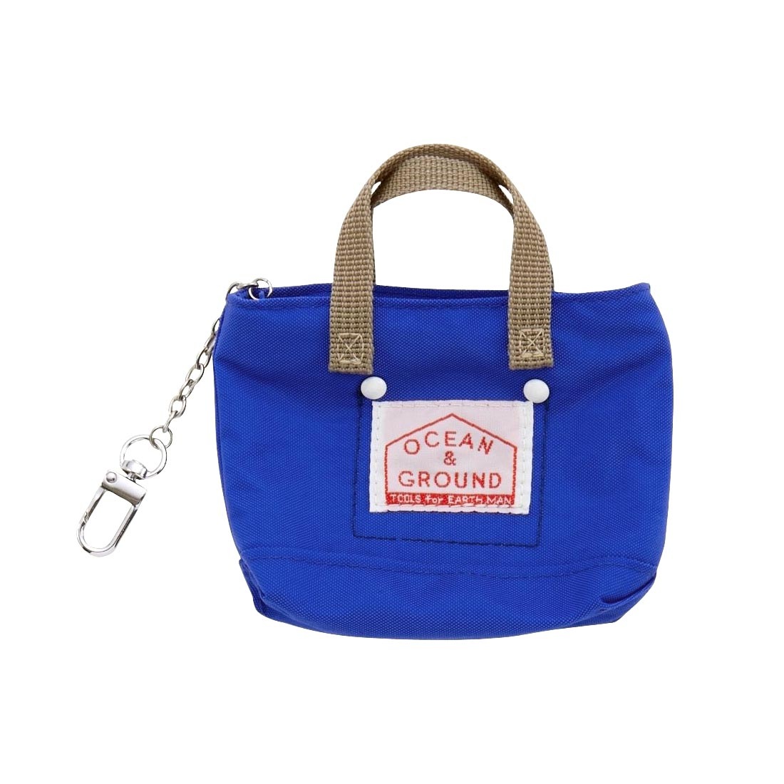 ミニトートバッグ ポーチ OCEAN＆GROUND オーシャンアンドグラウンド GOODAY 4645908 バッグ型 キーホルダー 小物入れ ミニポーチ カバン型チャーム キーケース コインケース 薬入れ カードケース マルチポーチ コンパクト かわいい おしゃれ ぬいぐるみ ドール用 ぬい活