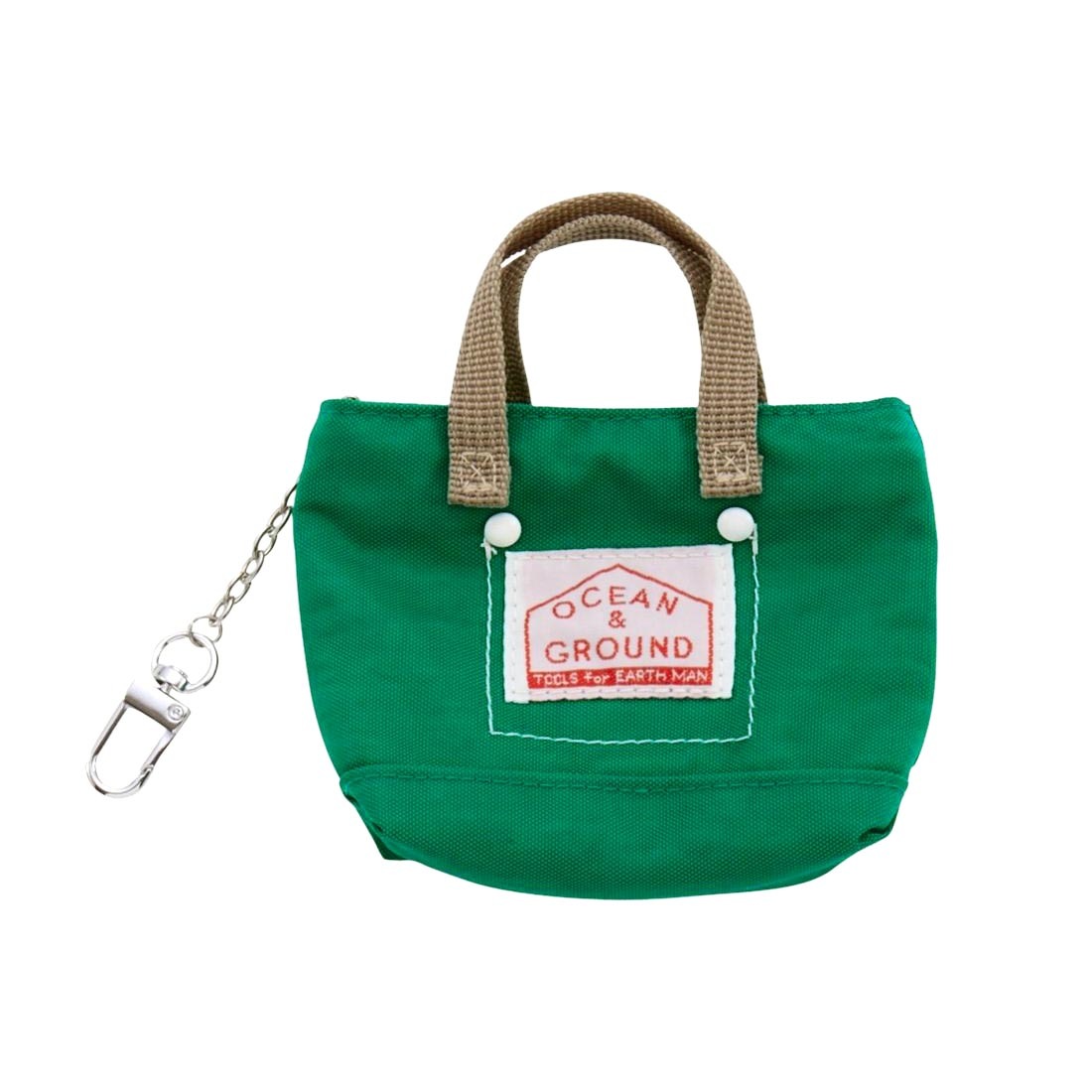 ミニトートバッグ ポーチ OCEAN＆GROUND オーシャンアンドグラウンド GOODAY 4645908 バッグ型 キーホルダー 小物入れ ミニポーチ カバン型チャーム キーケース コインケース 薬入れ カードケース マルチポーチ コンパクト かわいい おしゃれ ぬいぐるみ ドール用 ぬい活