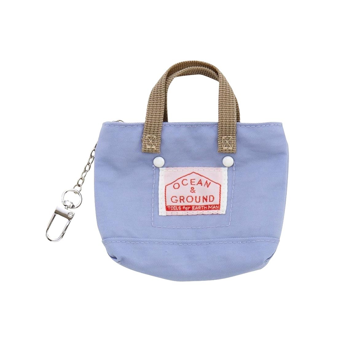 ミニトートバッグ ポーチ OCEAN＆GROUND オーシャンアンドグラウンド GOODAY 4645908 バッグ型 キーホルダー 小物入れ ミニポーチ カバン型チャーム キーケース コインケース 薬入れ カードケース マルチポーチ コンパクト かわいい おしゃれ ぬいぐるみ ドール用 ぬい活