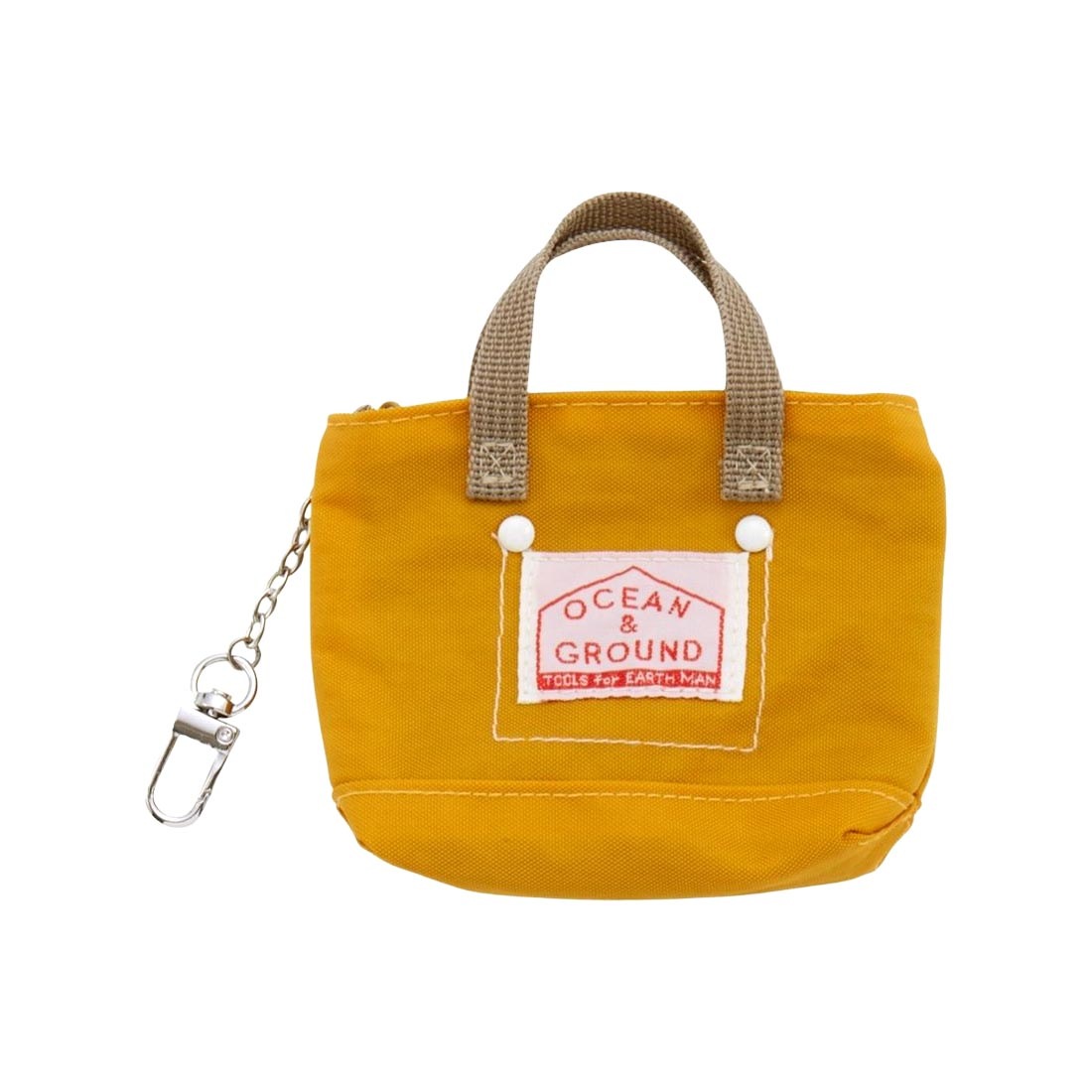 ミニトートバッグ ポーチ OCEAN＆GROUND オーシャンアンドグラウンド GOODAY 4645908 バッグ型 キーホルダー 小物入れ ミニポーチ カバン型チャーム キーケース コインケース 薬入れ カードケース マルチポーチ コンパクト かわいい おしゃれ ぬいぐるみ ドール用 ぬい活