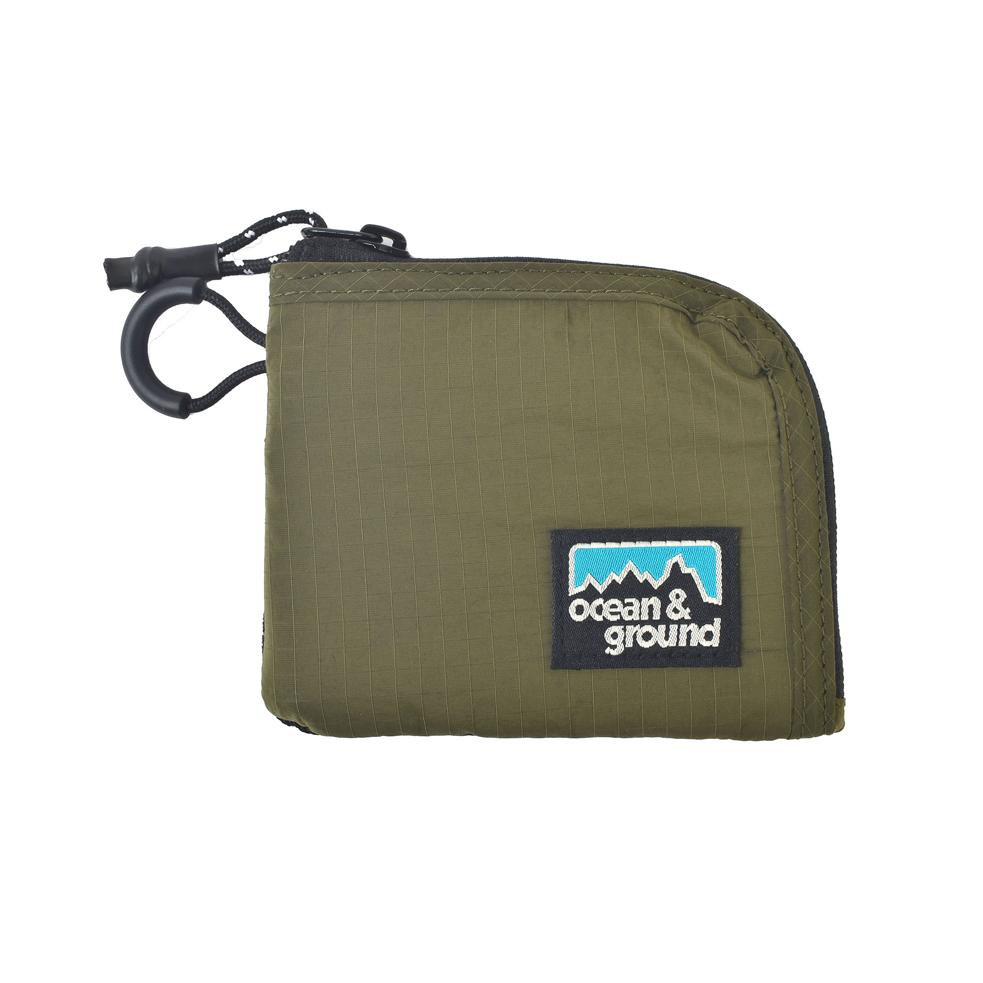 ミニポーチ 財布 OCEAN＆GROUND オーシャンアンドグラウンド キッズ 子供 小学生 男の子 女の子 ジュニア ナイロン 小さい コンパクト かわいい 撥水 小銭 小物入れ ウォレット コインケース パスケース 黒 ブラック 青 ブルー チャコール グレー カーキ オリーブ グリーン