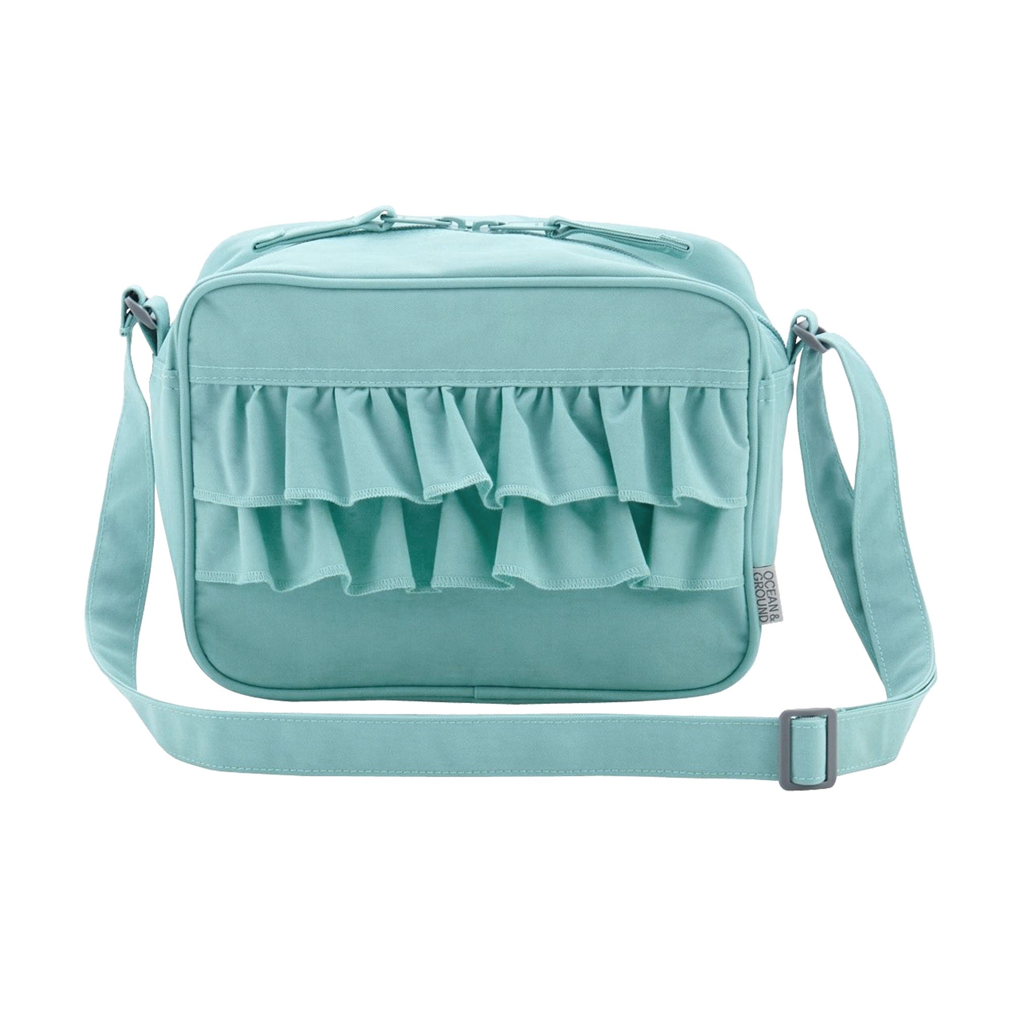 通園バッグ ショルダー 女の子 OCEAN＆GROUND オーシャンアンドグラウンド SWEETS TIME スイーツ タイム フリル ショルダーバッグ 4645004 キッズ 子供 おしゃれ かわいい 軽量 軽い 丈夫 保育園 幼稚園 小学生 通園 通学 入学 入園 準備 ピンク パープル ミント ベージュ