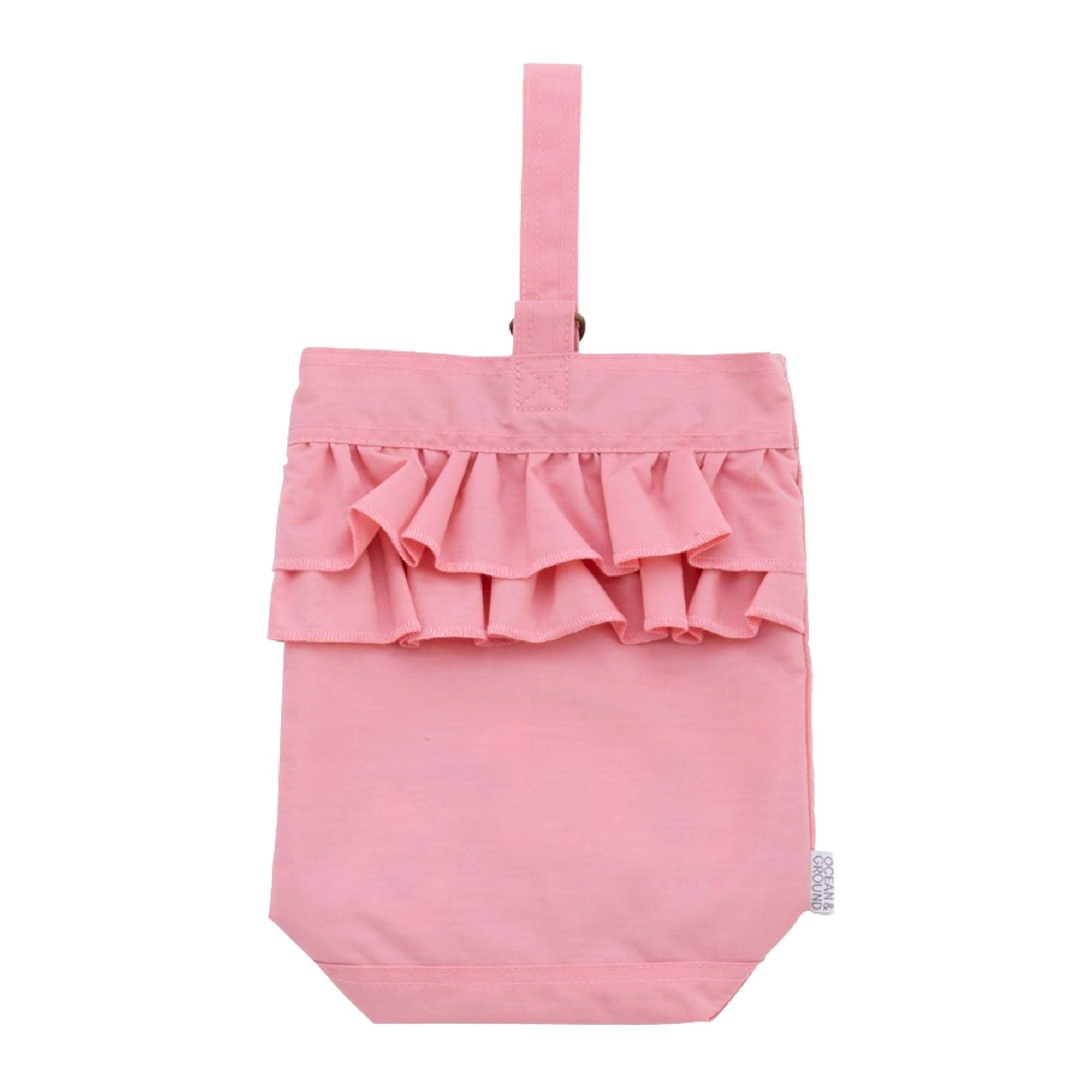 シューズバッグ 女の子 OCEAN＆GROUND オーシャンアンドグラウンド SWEETS TIME スイーツ タイム フリル シューズケース 靴入れ 4645006 キッズ 子供 おしゃれ かわいい 保育園 幼稚園 小学生 上靴 上履き 運動靴 通園 通学 入学 入園 準備 ピンク パープル ミント ベージュ