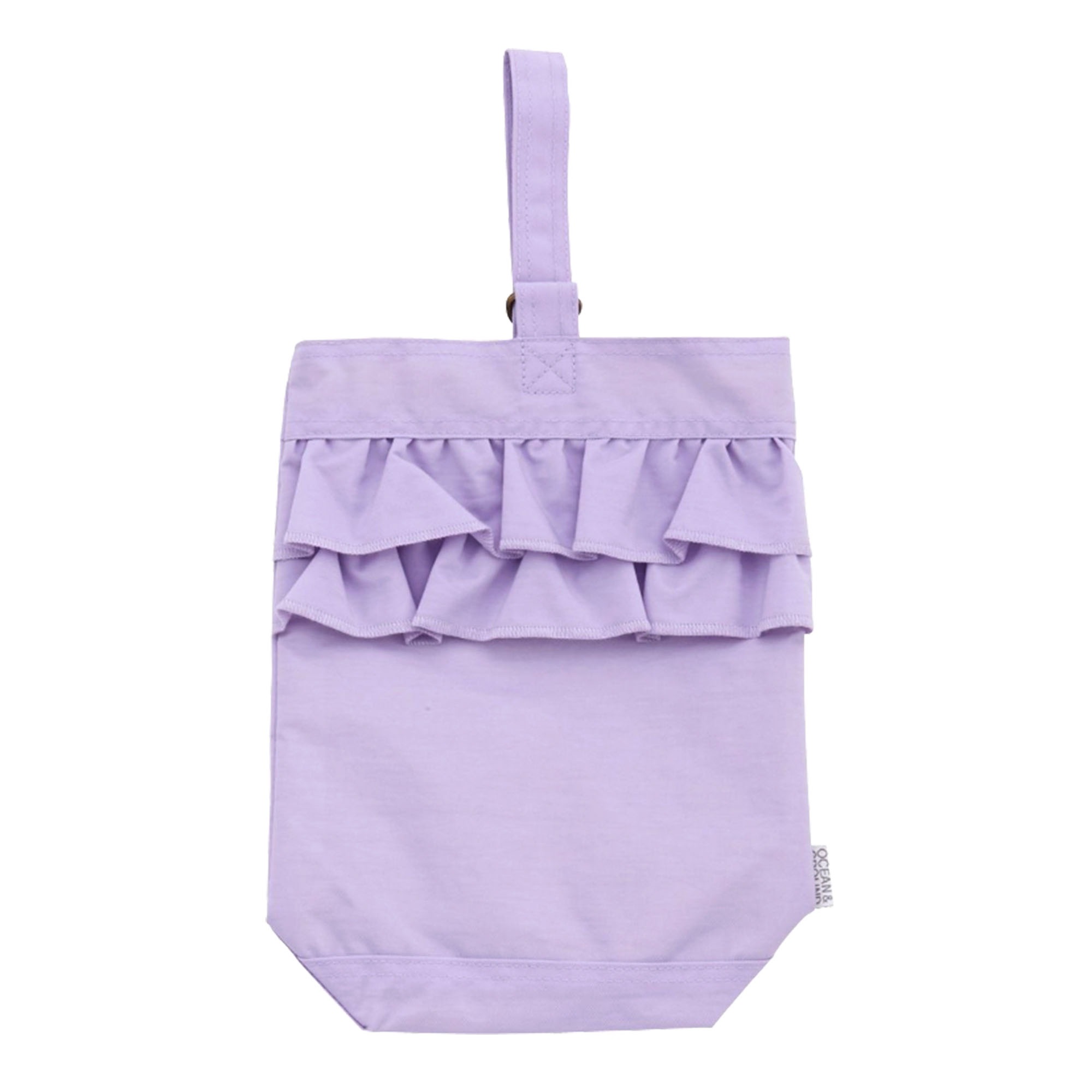 シューズバッグ 女の子 OCEAN＆GROUND オーシャンアンドグラウンド SWEETS TIME スイーツ タイム フリル シューズケース 靴入れ 4645006 キッズ 子供 おしゃれ かわいい 保育園 幼稚園 小学生 上靴 上履き 運動靴 通園 通学 入学 入園 準備 ピンク パープル ミント ベージュ