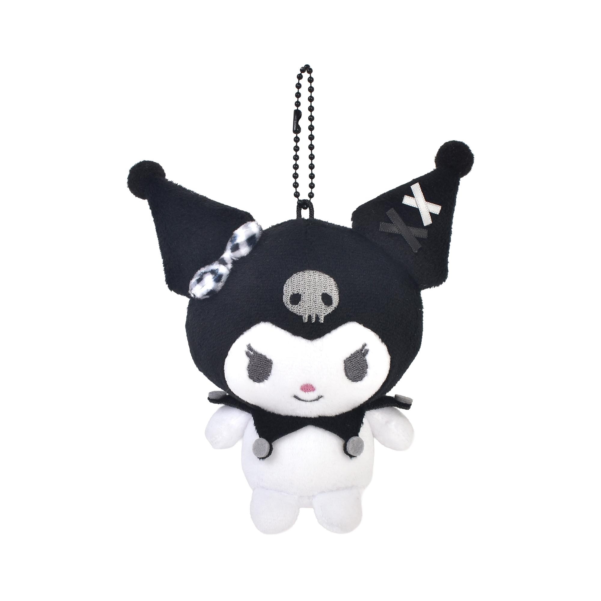 ぬいぐるみ キーホルダー サンリオ Sanrio マスコット クロミ マイメロディ おそろいギンガムチェックシリーズ ボールチェーン 手のひらサイズ バッグ 鞄 鍵 チャーム かわいい おしゃれ 女の子 高校生 プレゼント 誕生日 ギフト ピンク ブラック 黒