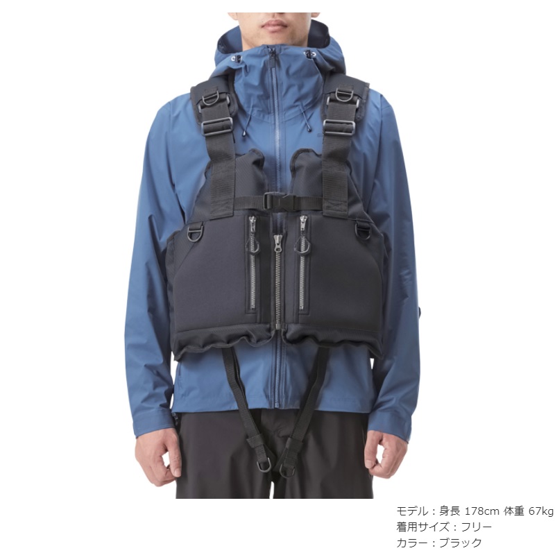 シマノ SHIMANO ロックショアベスト　VF-029U 釣り 海 VF-029U ロックショアベスト ブラック フリー| 釣具買うなら！つり具の
